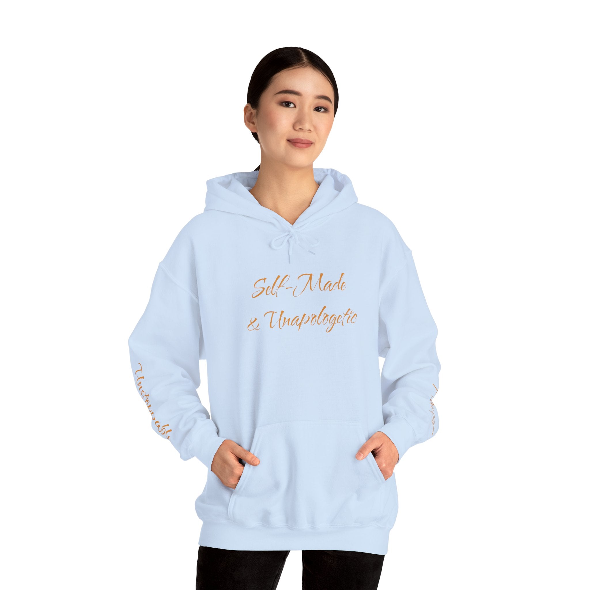 "Self-Made & Unapologetic" Hoodie — Empowerment Graphic Pullover