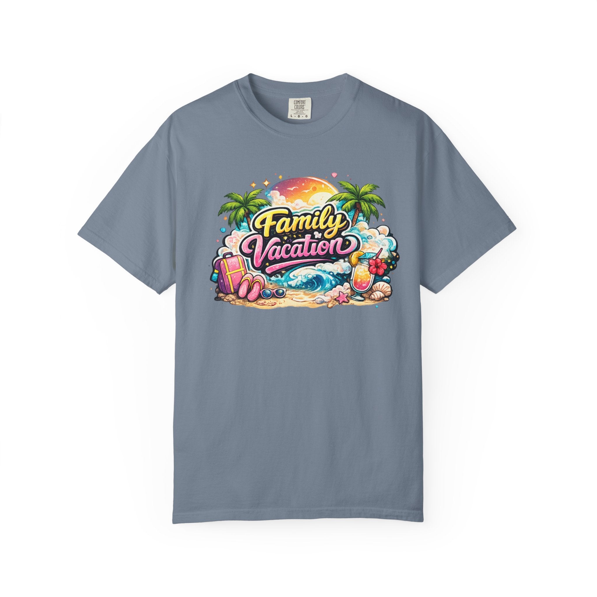 Family Vacation T-Shirt — Tropical Beach Graphic Tee