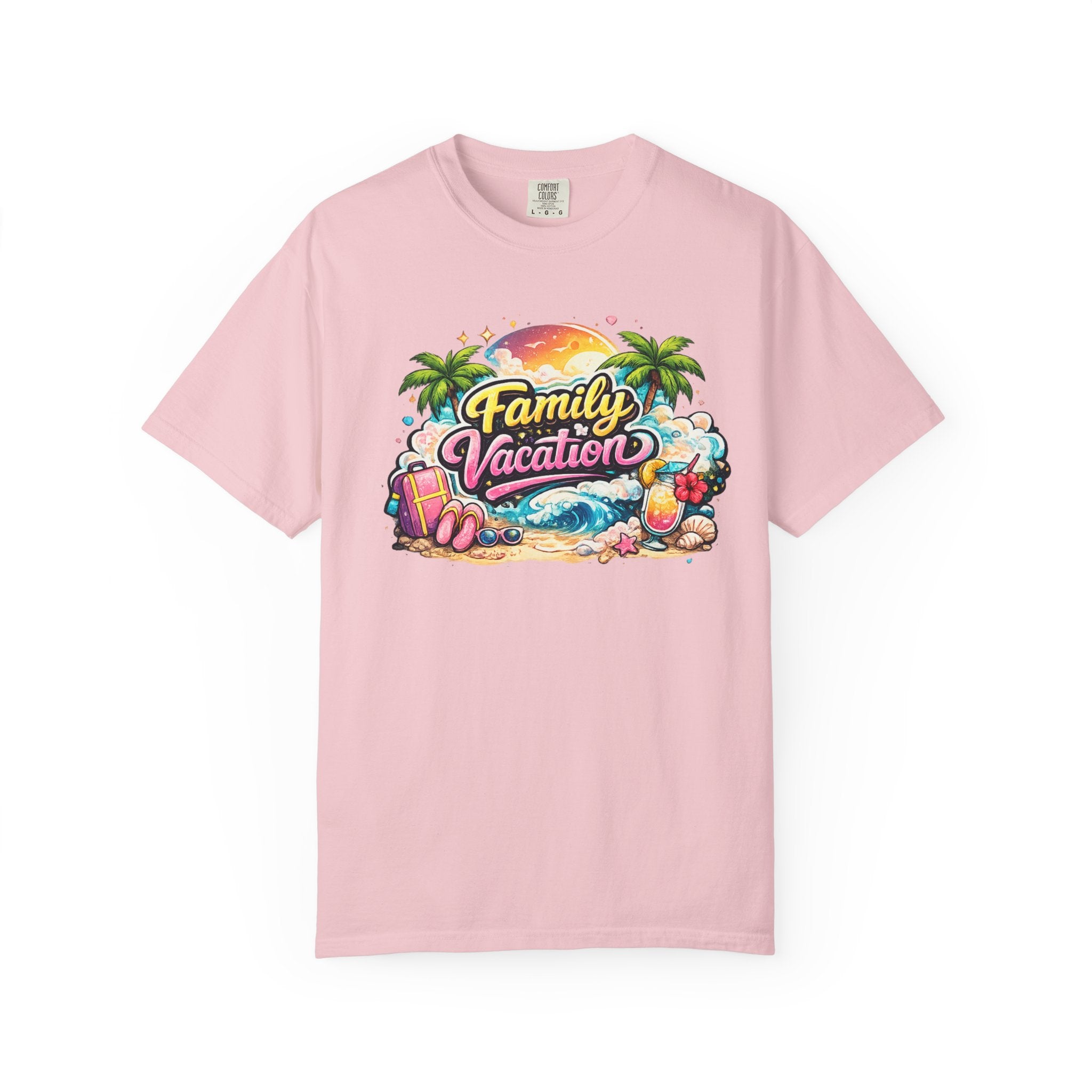 Family Vacation T-Shirt — Tropical Beach Graphic Tee