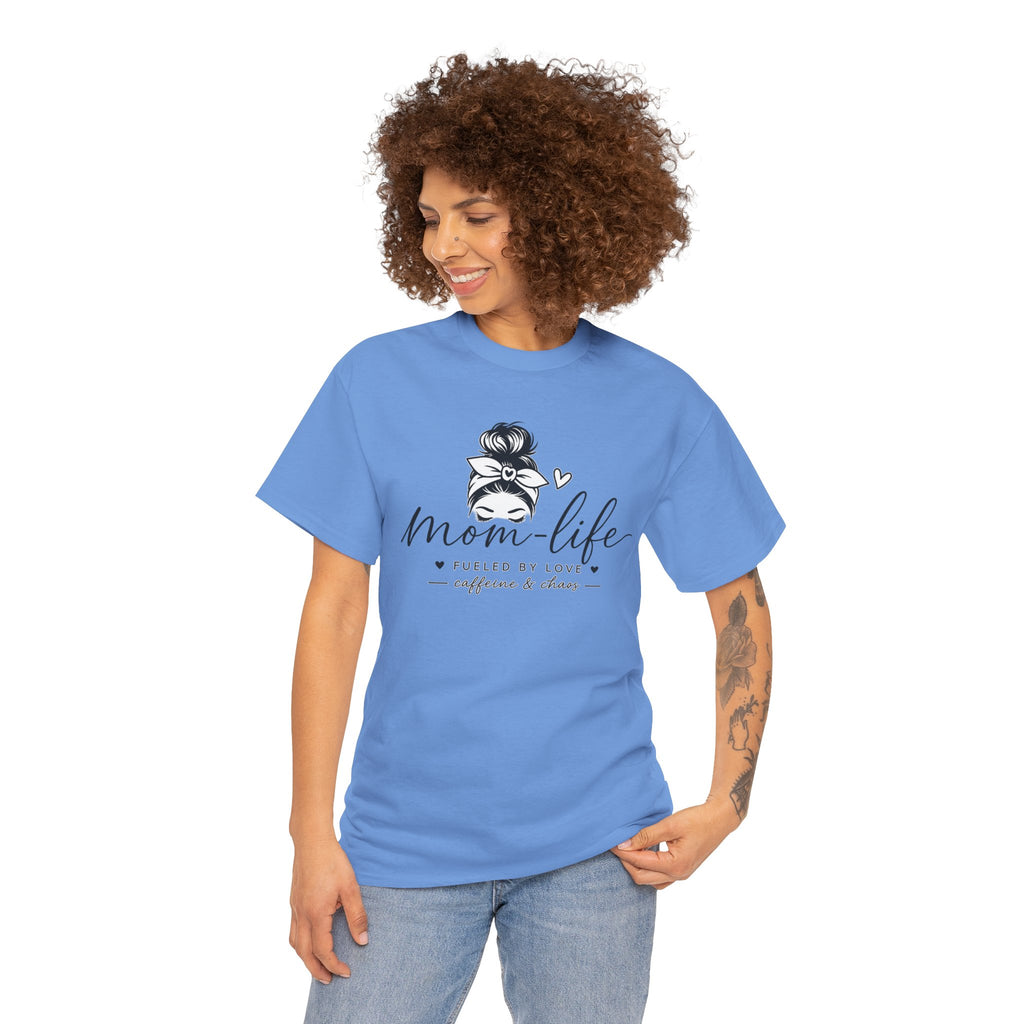 Mom Life T-Shirt — “Mom Life: Fueled by Love, Caffeine & Chaos” Graphic Tee