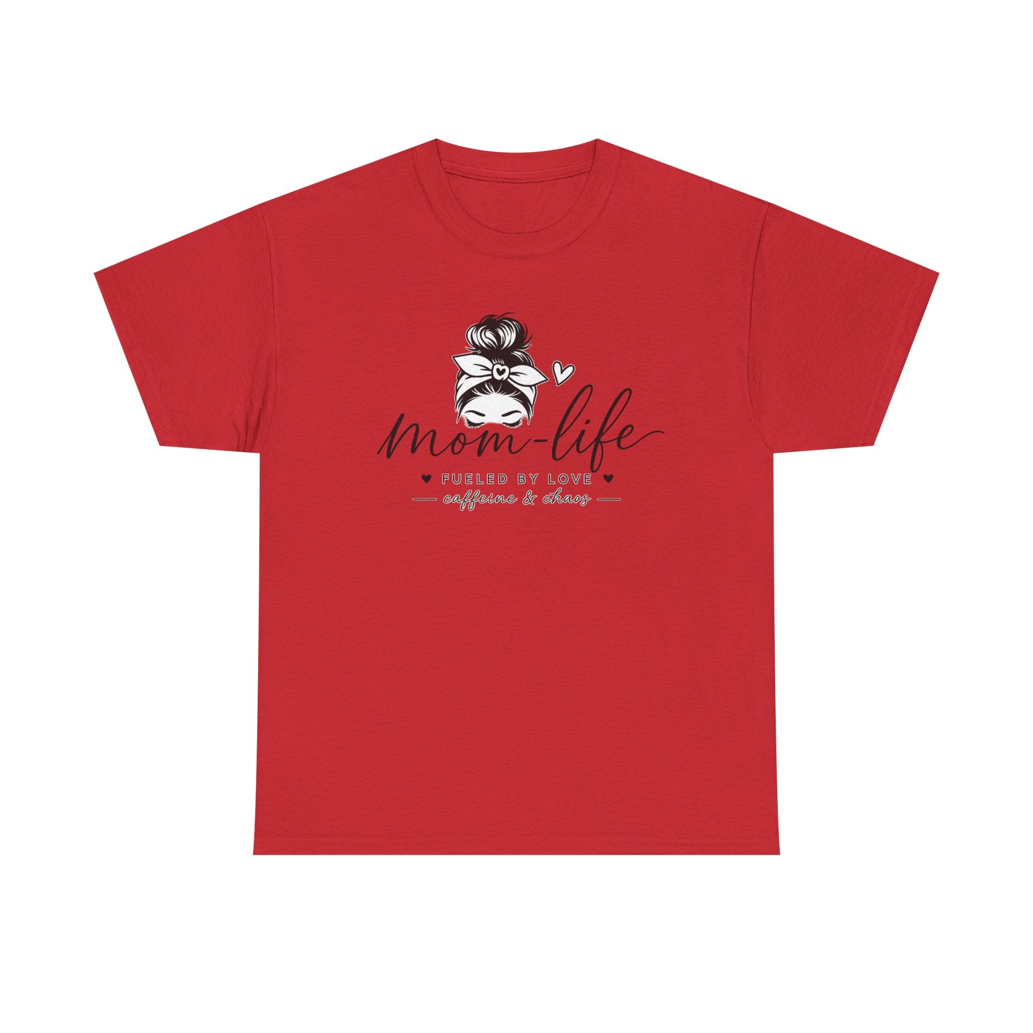 Mom Life T-Shirt — “Mom Life: Fueled by Love, Caffeine & Chaos” Graphic Tee