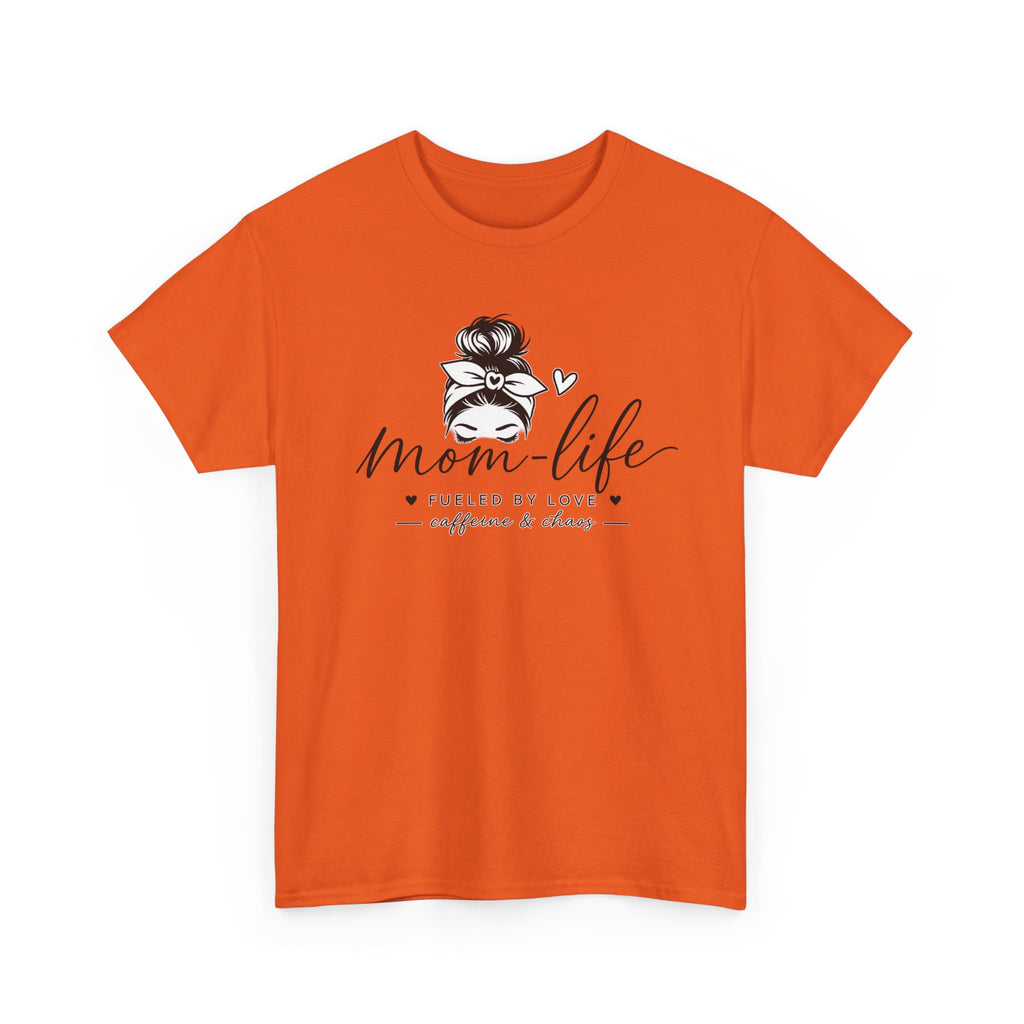 Mom Life T-Shirt — “Mom Life: Fueled by Love, Caffeine & Chaos” Graphic Tee