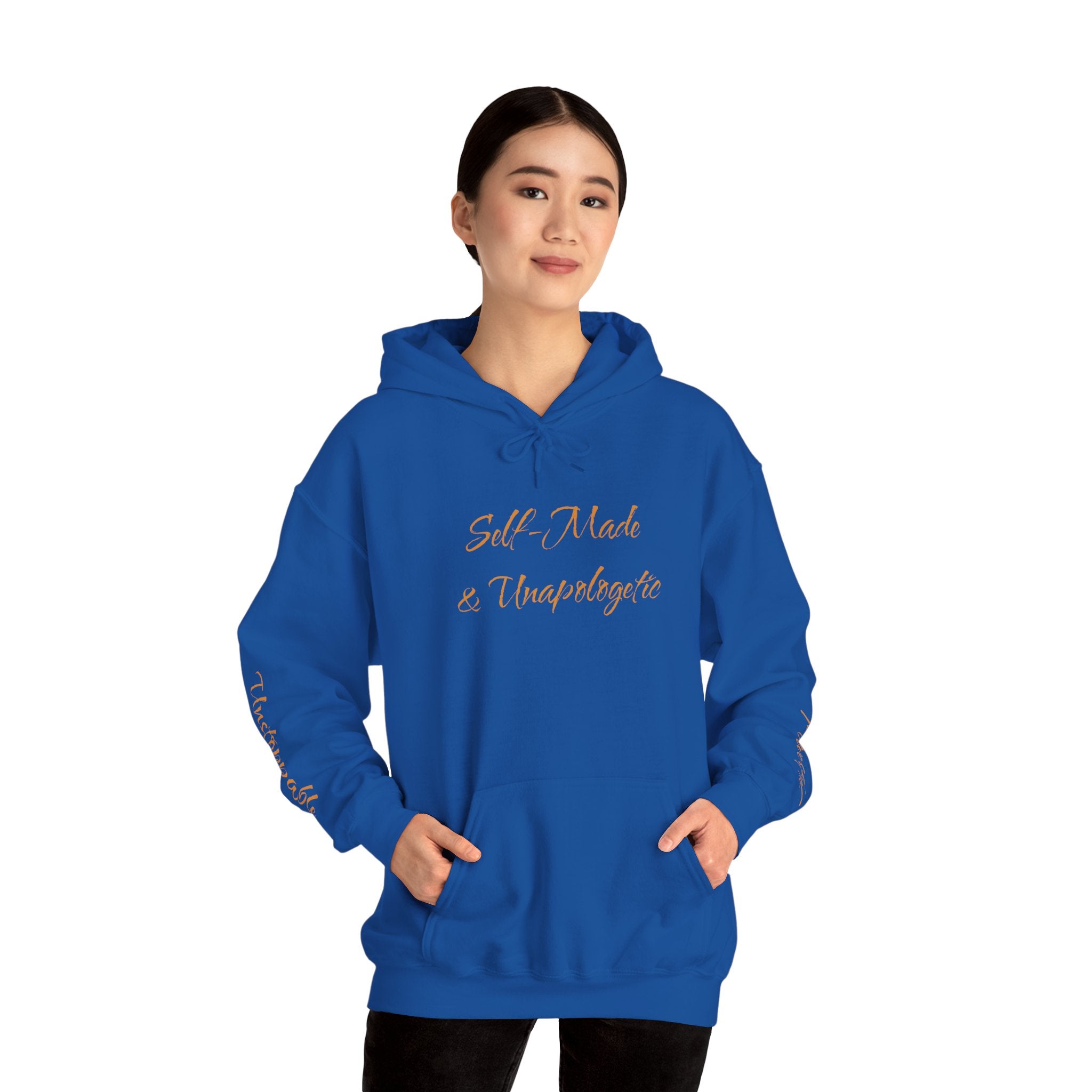 "Self-Made & Unapologetic" Hoodie — Empowerment Graphic Pullover