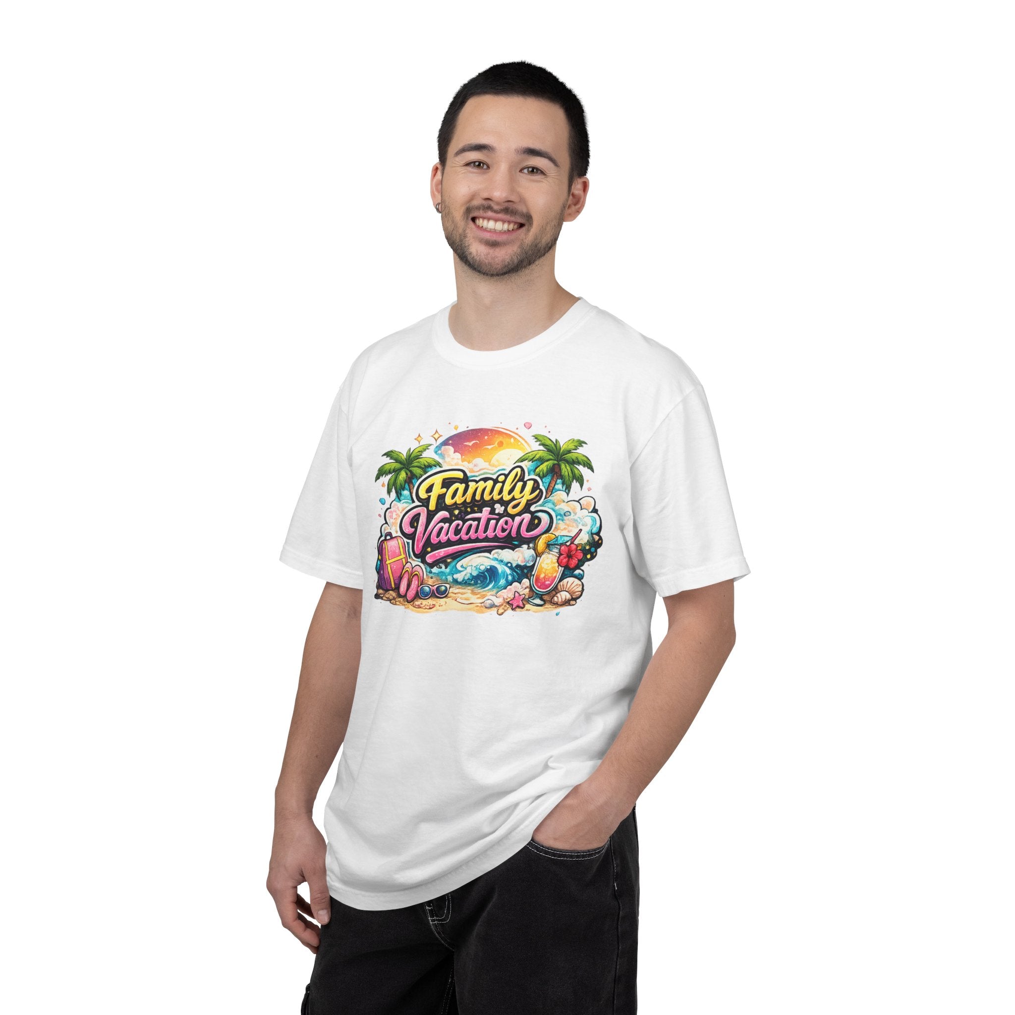Family Vacation T-Shirt — Tropical Beach Graphic Tee