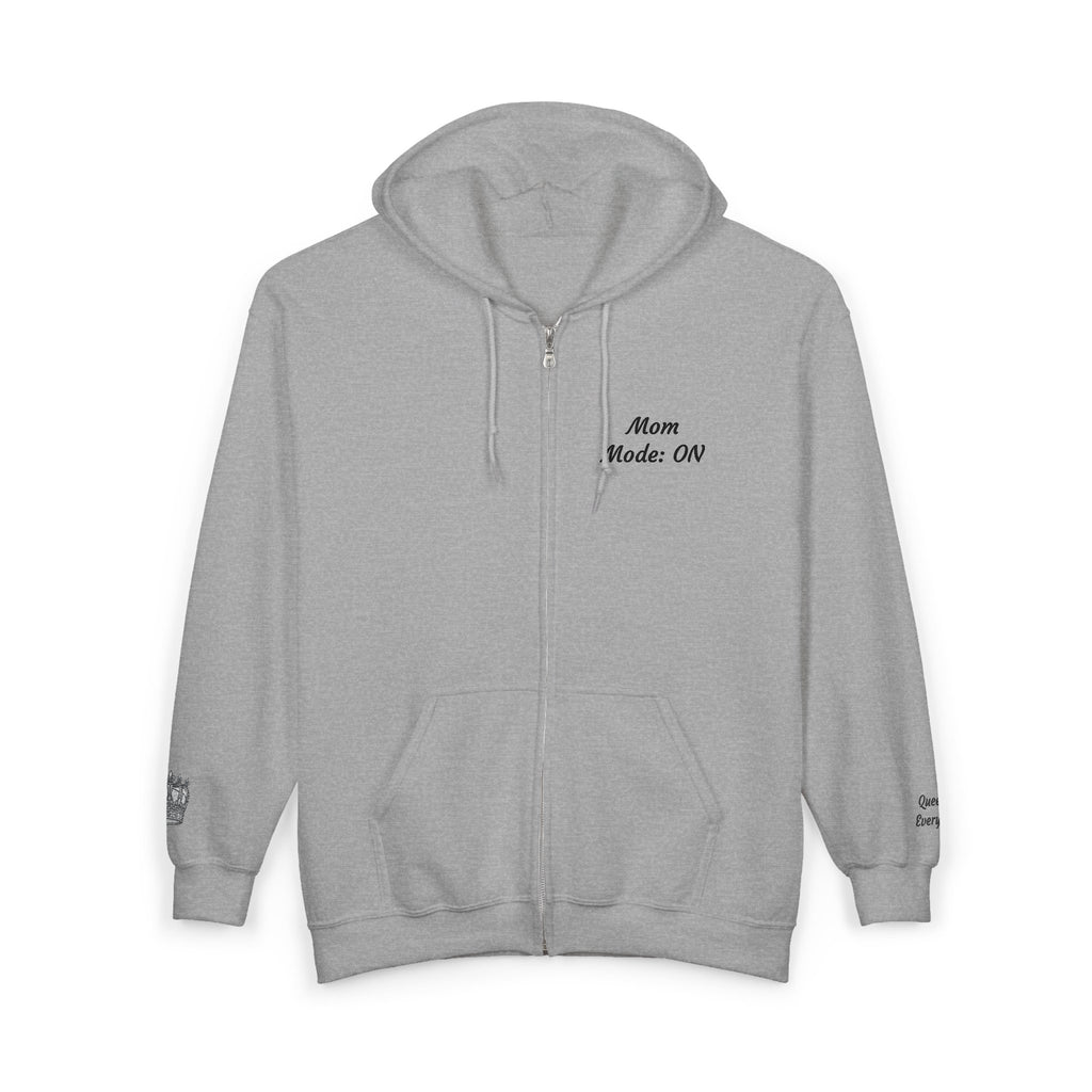 Mom Mode On Zip Hoodie