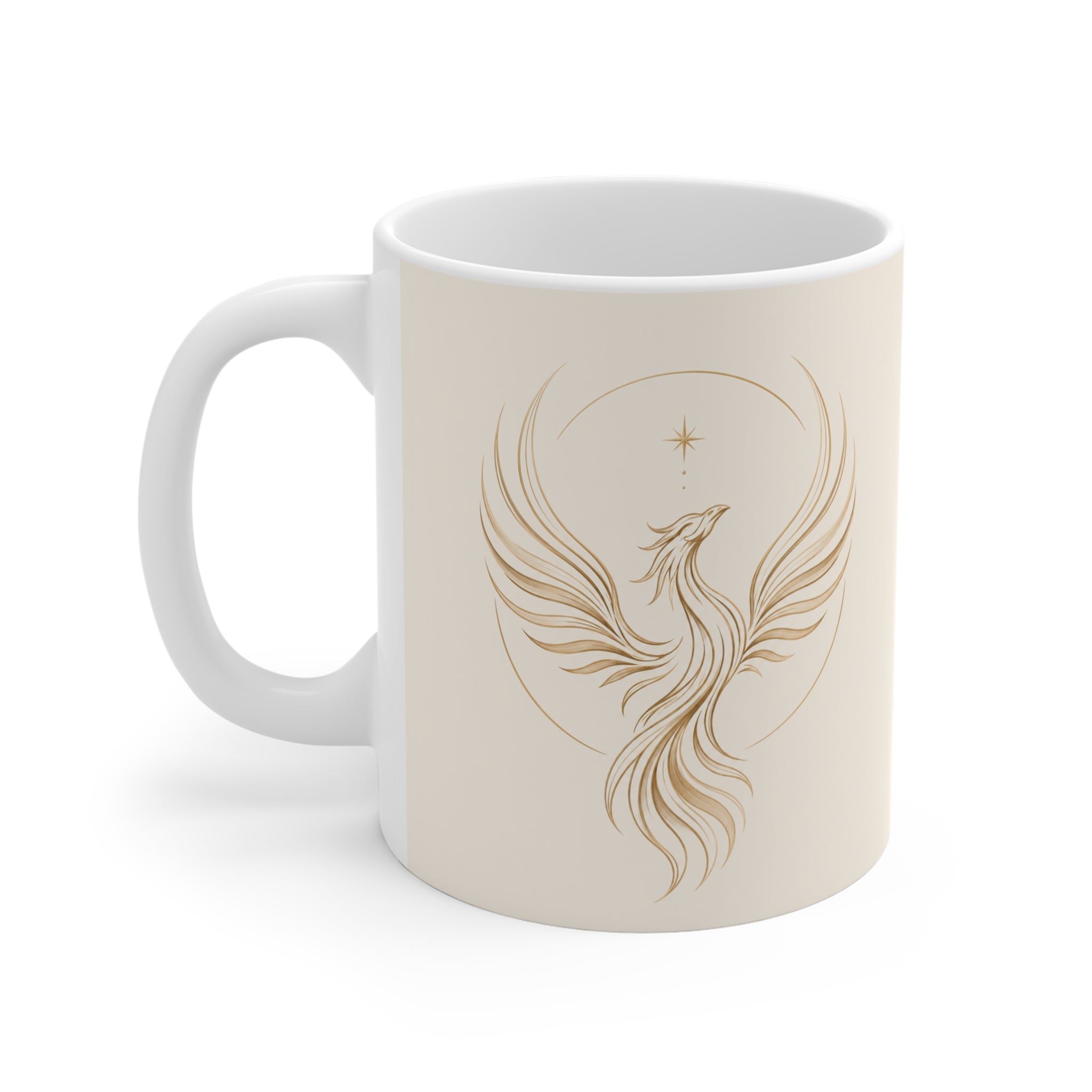 Phoenix Rise Up Mug — Inspirational 11oz Ceramic Coffee Cup