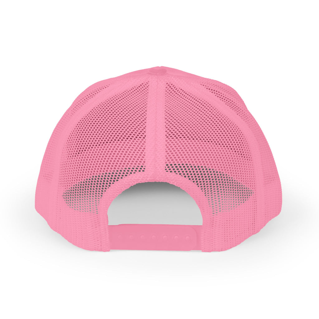 Girl Boss Trucker Cap — Sparkly Pink Script Snapback Hat