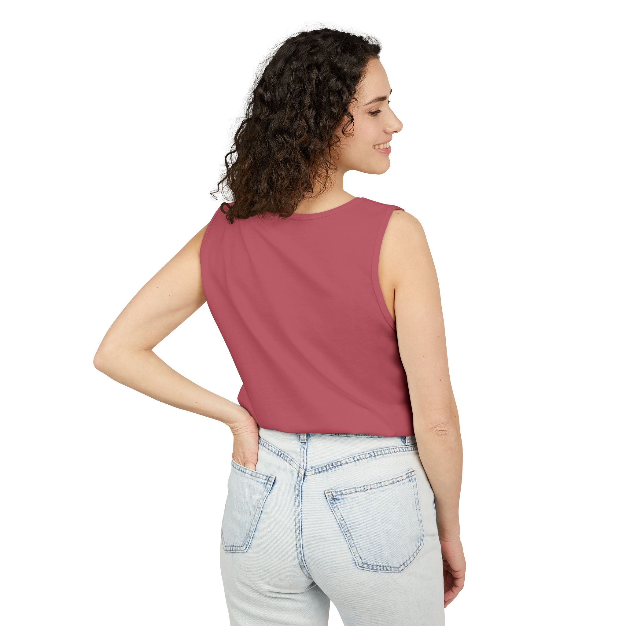 Pink Satin Bow Tank Top — Cute Giftable Ribbon Graphic Tank