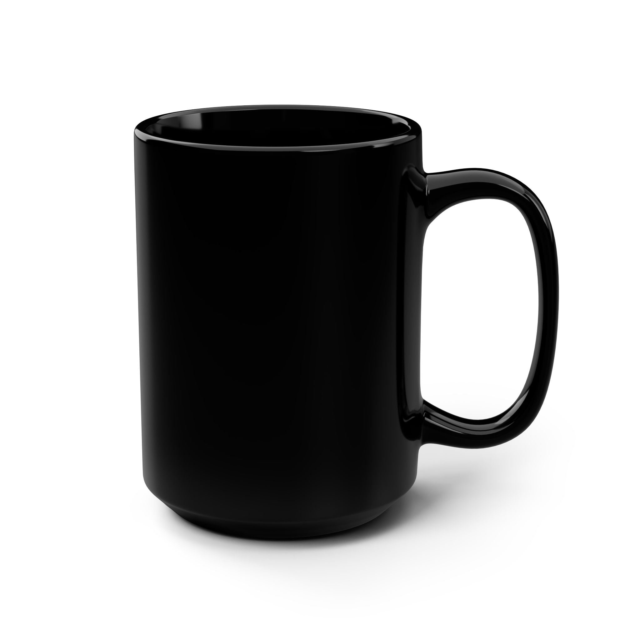 15oz Black Mug — Elegant Gold Phoenix Ceramic Coffee Cup
