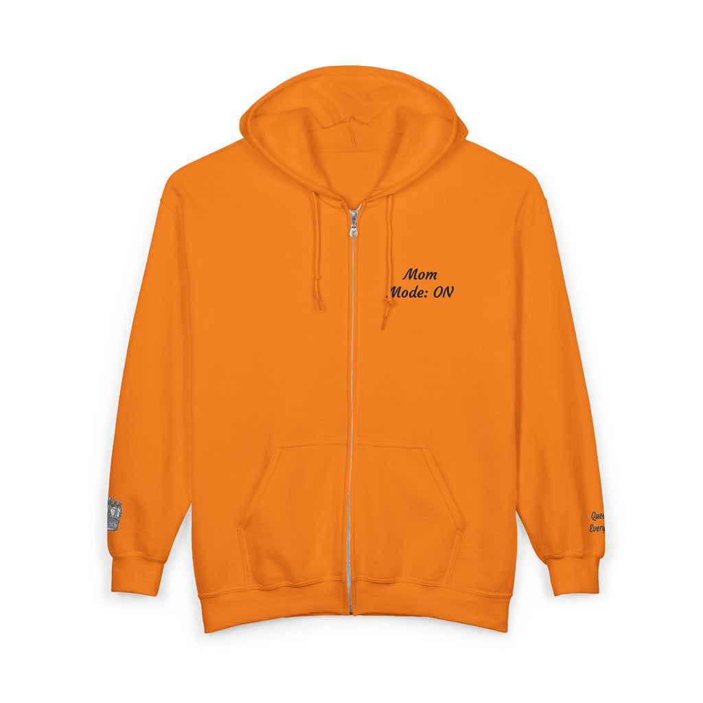 Mom Mode On Zip Hoodie