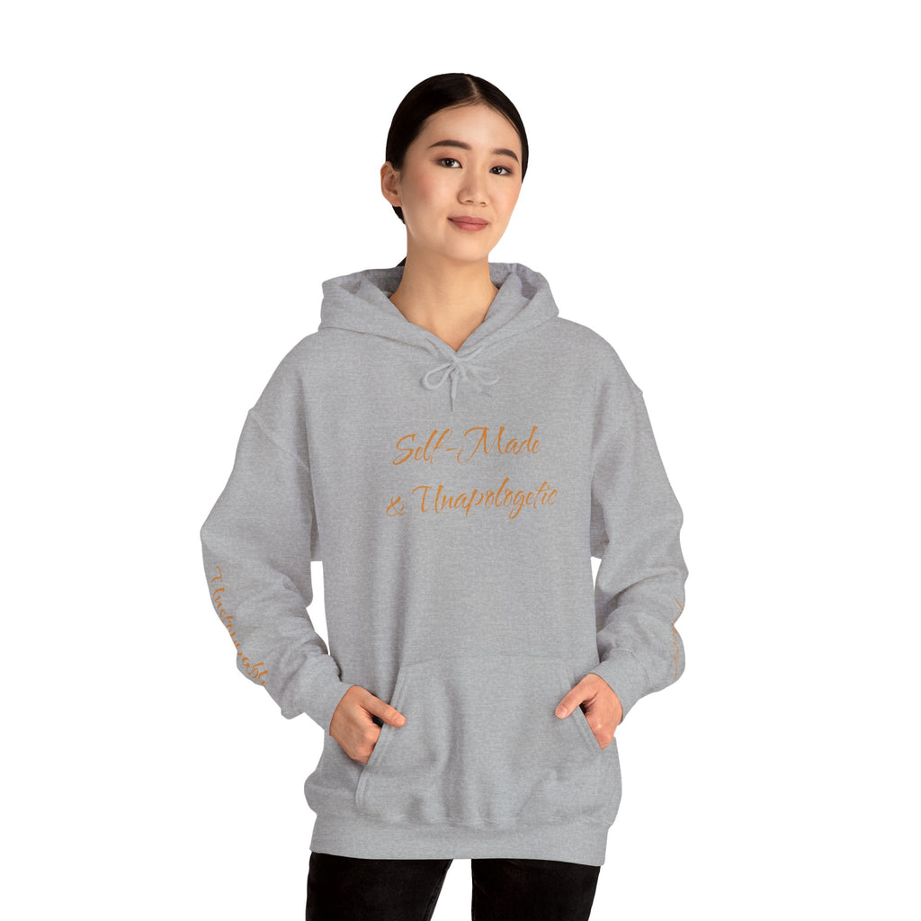 "Self-Made & Unapologetic" Hoodie — Empowerment Graphic Pullover