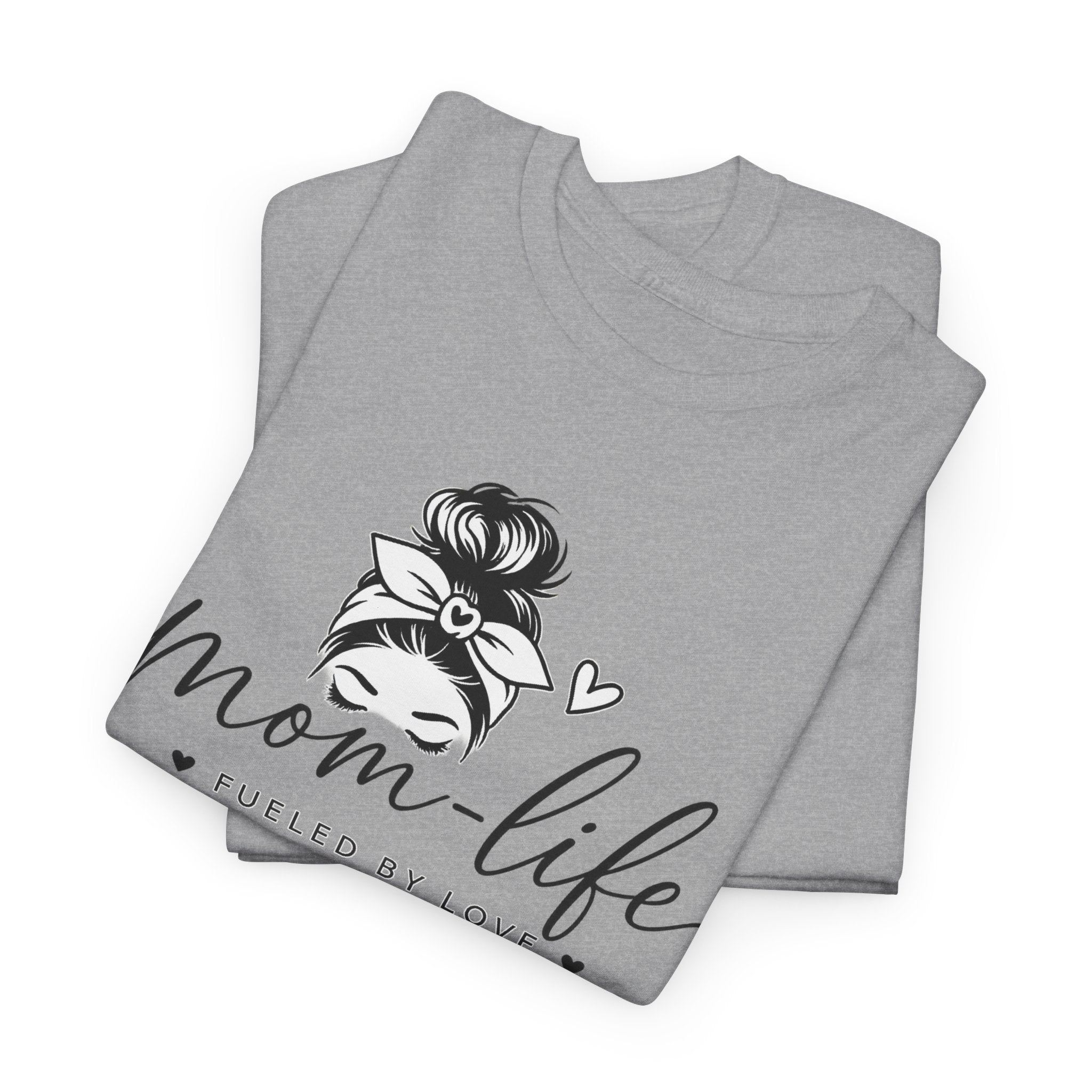 Mom Life T-Shirt — “Mom Life: Fueled by Love, Caffeine & Chaos” Graphic Tee