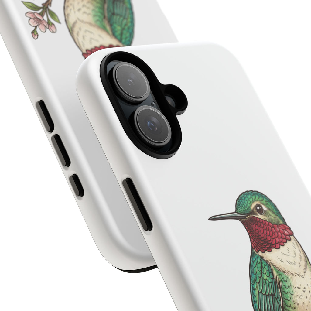 Hummingbird 'Free Spirit' Tough Phone Case — Protective Floral Bird Design