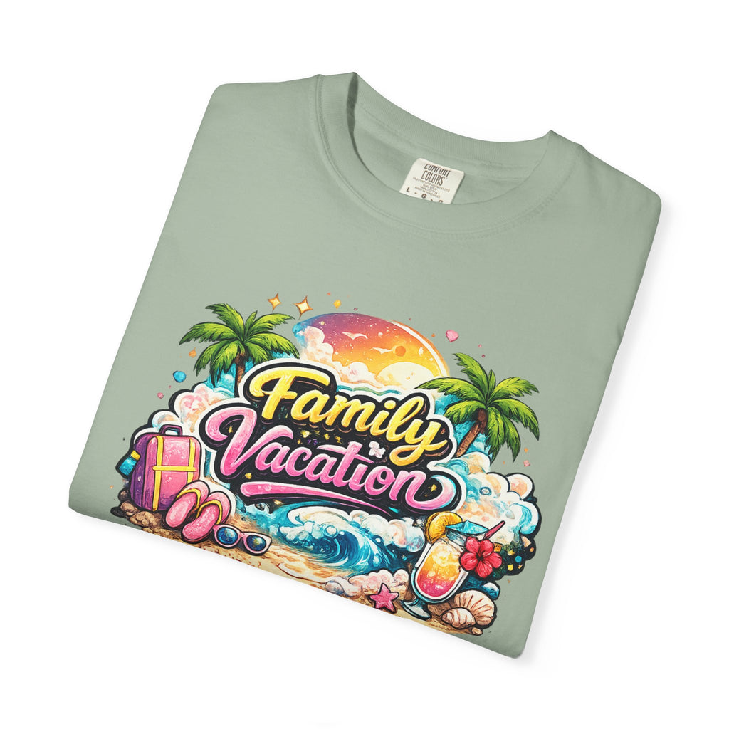 Family Vacation T-Shirt — Tropical Beach Graphic Tee
