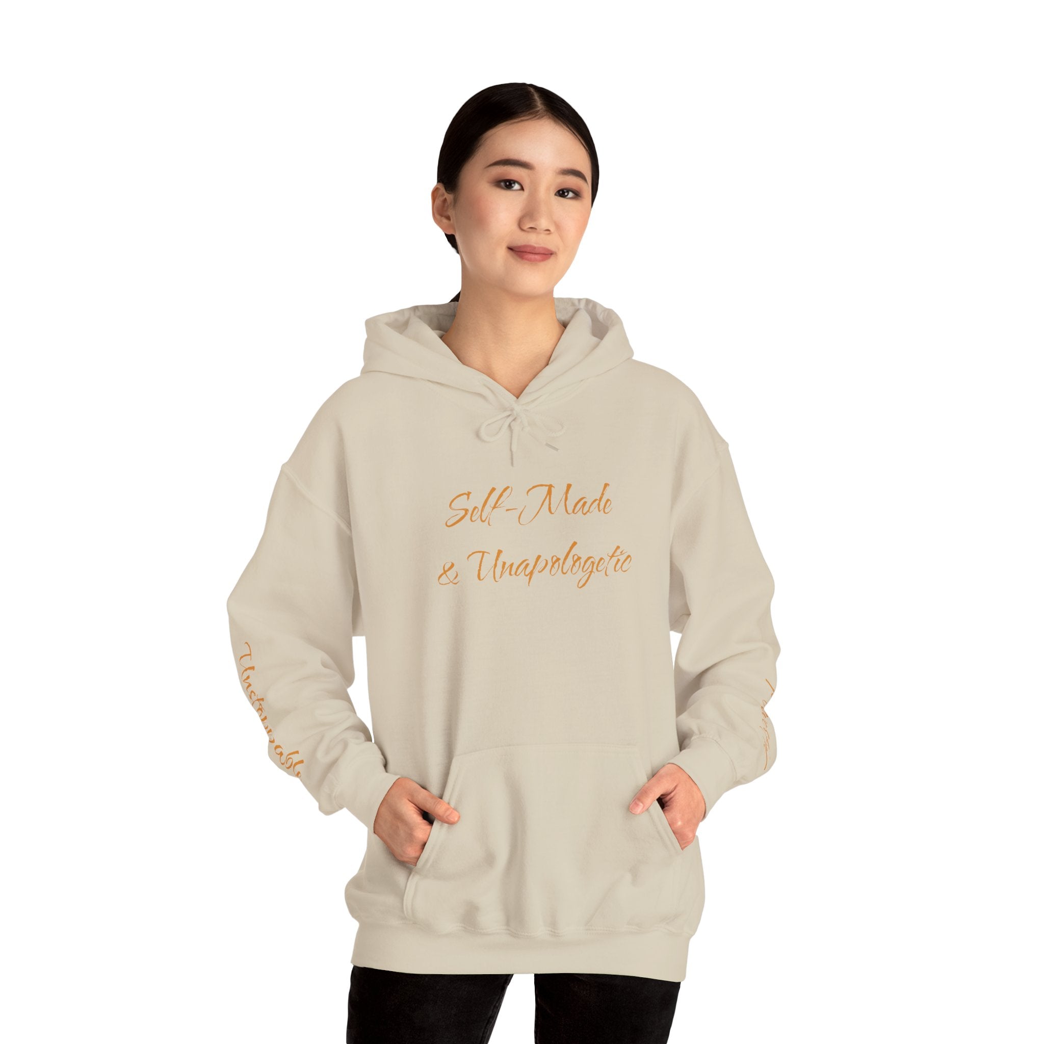 "Self-Made & Unapologetic" Hoodie — Empowerment Graphic Pullover