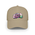 Boss Babe Baseball Cap — Cute Pink Glitter Graphic Low Profile Hat