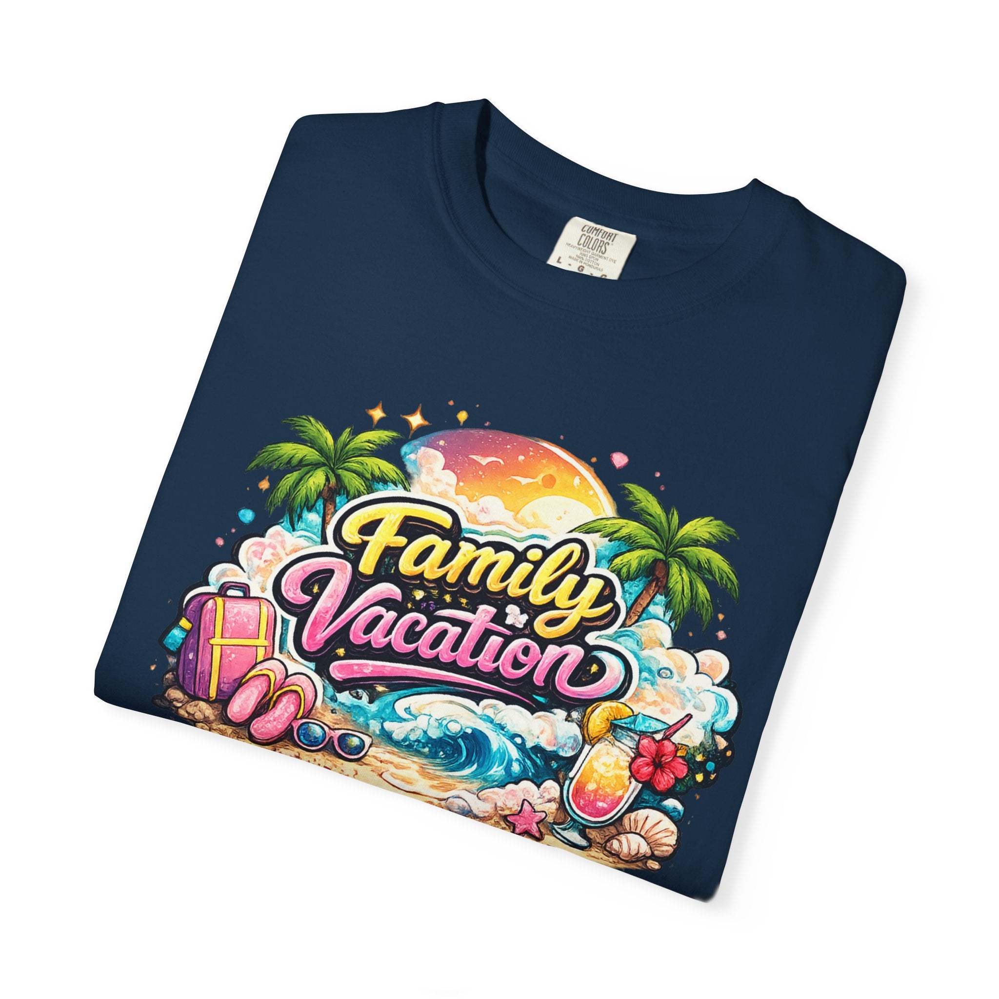 Family Vacation T-Shirt — Tropical Beach Graphic Tee