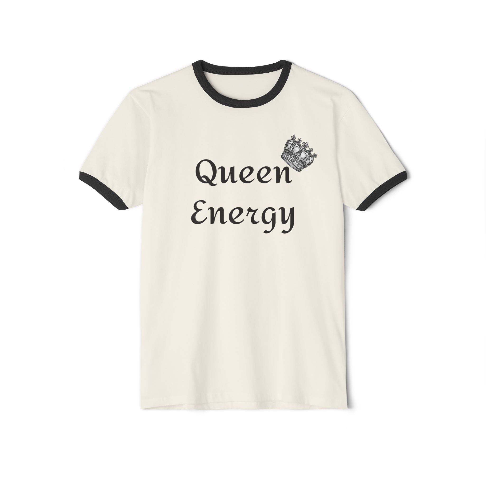 Queen Energy Ringer T-Shirt – Feminine Crown Graphic Tee