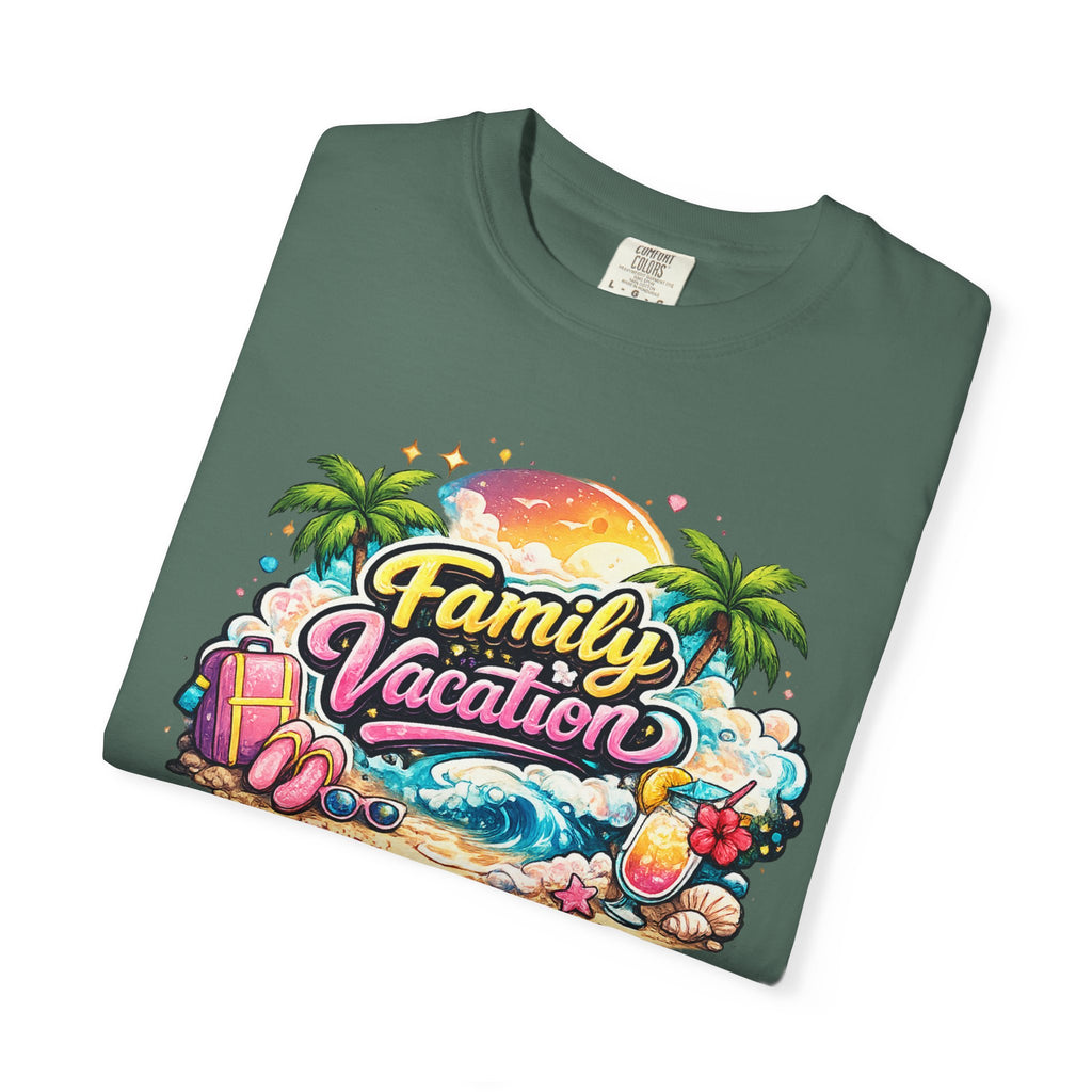 Family Vacation T-Shirt — Tropical Beach Graphic Tee