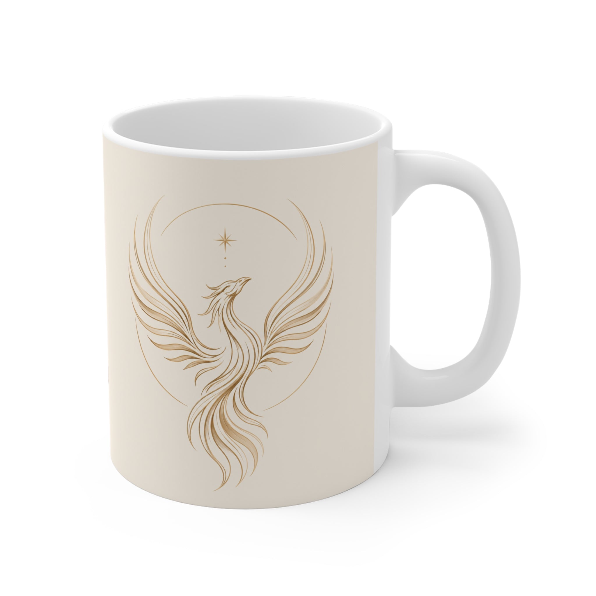 Phoenix Rise Up Mug — Inspirational 11oz Ceramic Coffee Cup