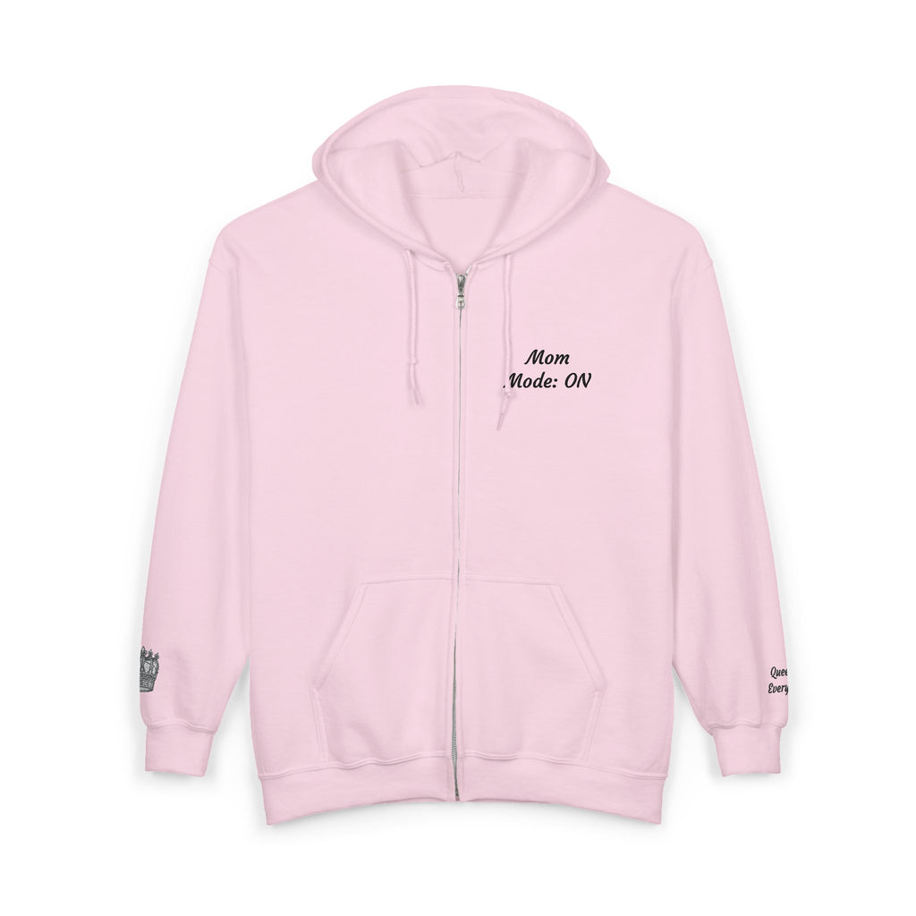 Mom Mode On Zip Hoodie
