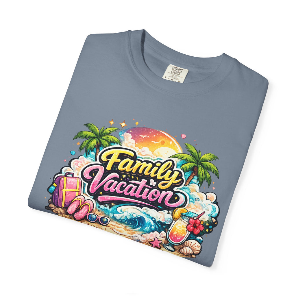 Family Vacation T-Shirt — Tropical Beach Graphic Tee