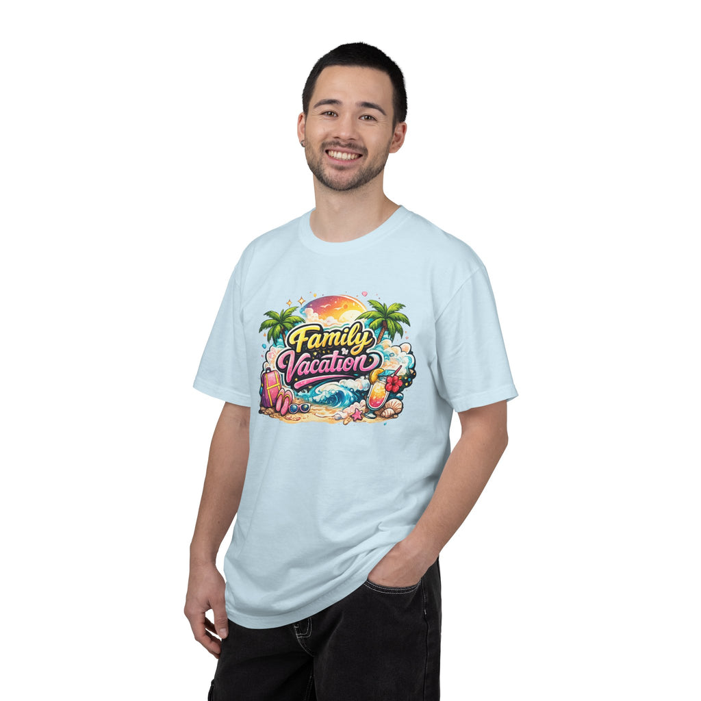 Family Vacation T-Shirt — Tropical Beach Graphic Tee