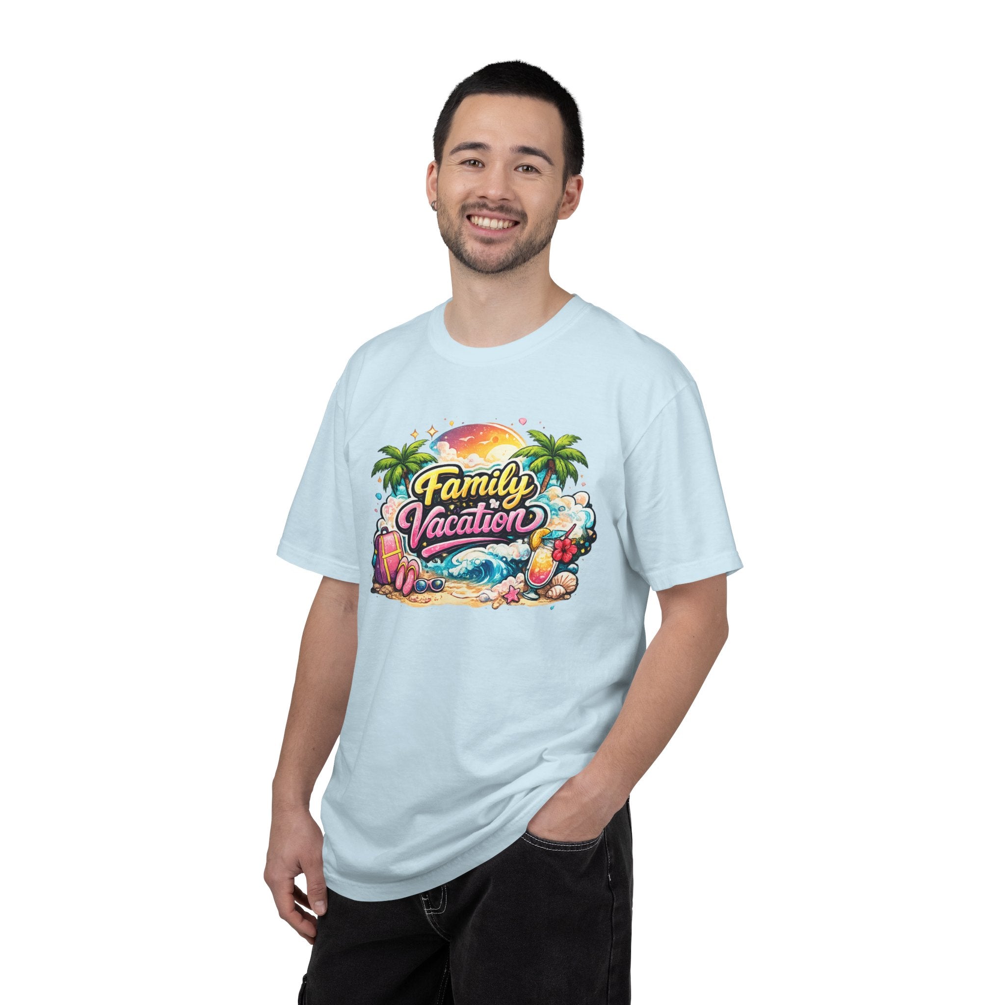 Family Vacation T-Shirt — Tropical Beach Graphic Tee