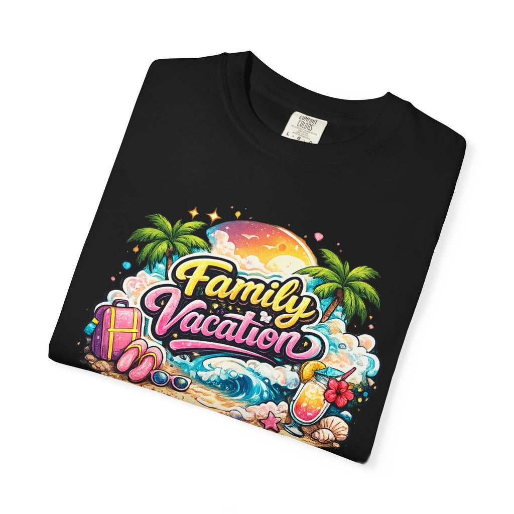 Family Vacation T-Shirt — Tropical Beach Graphic Tee