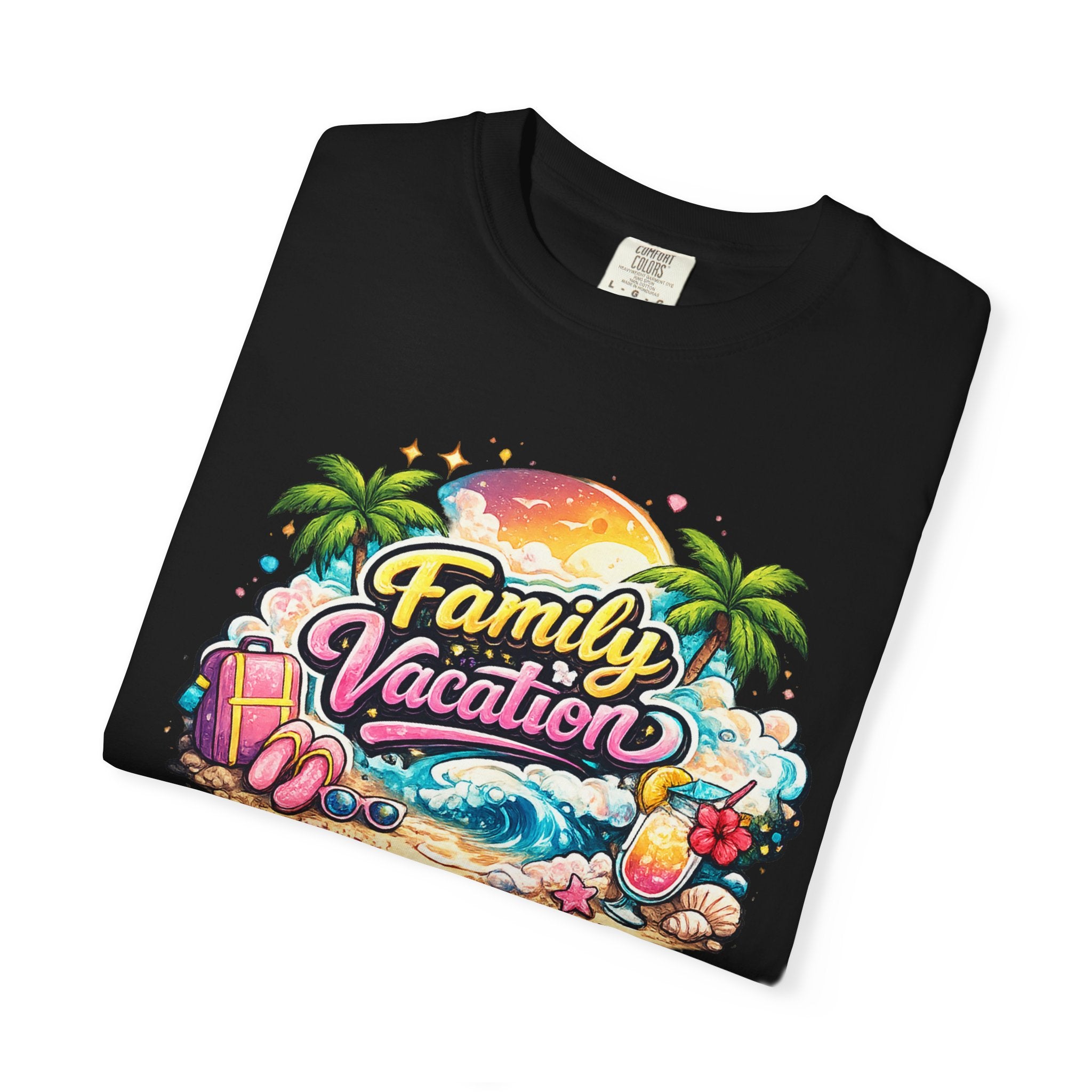 Family Vacation T-Shirt — Tropical Beach Graphic Tee