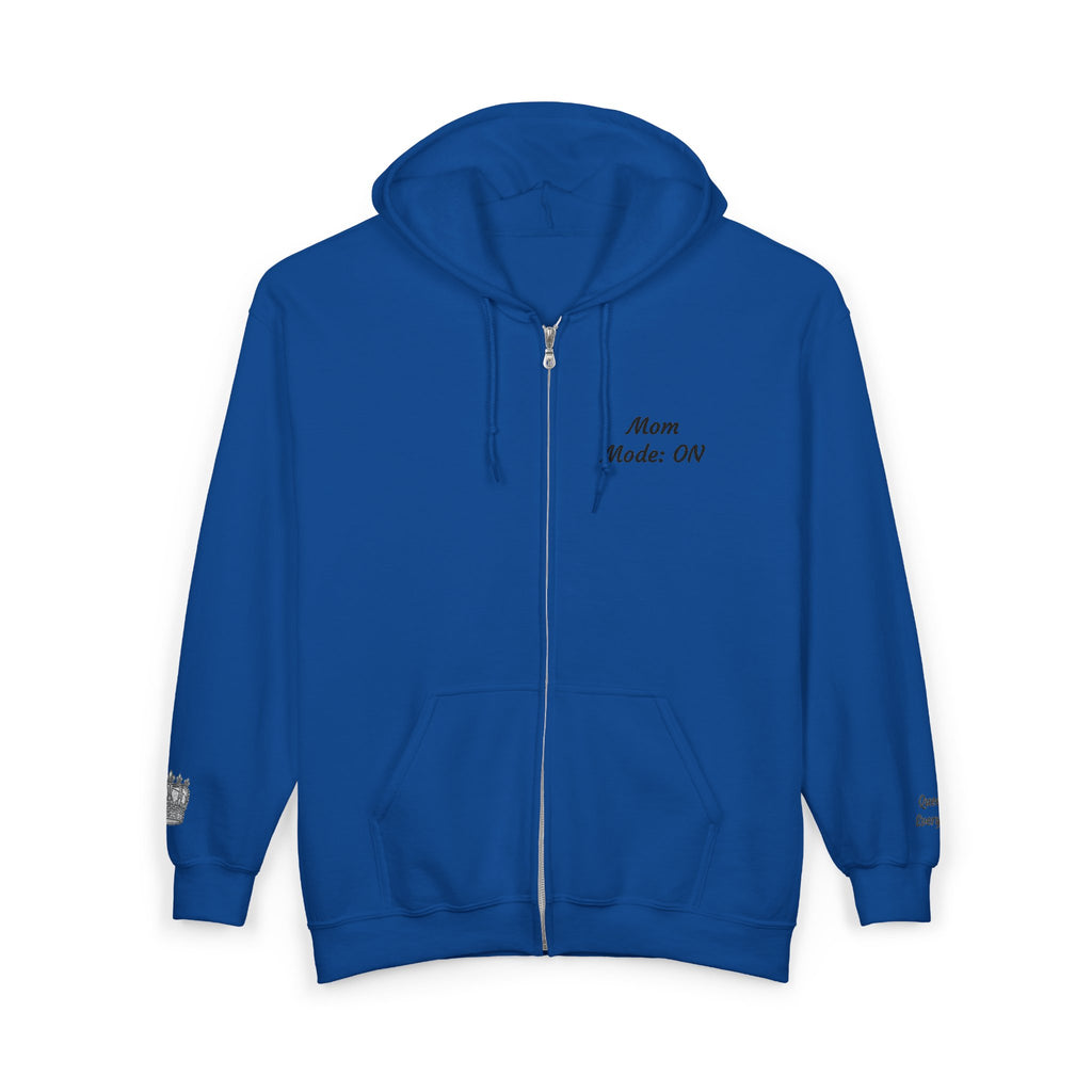 Mom Mode On Zip Hoodie