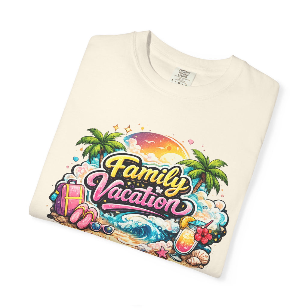 Family Vacation T-Shirt — Tropical Beach Graphic Tee