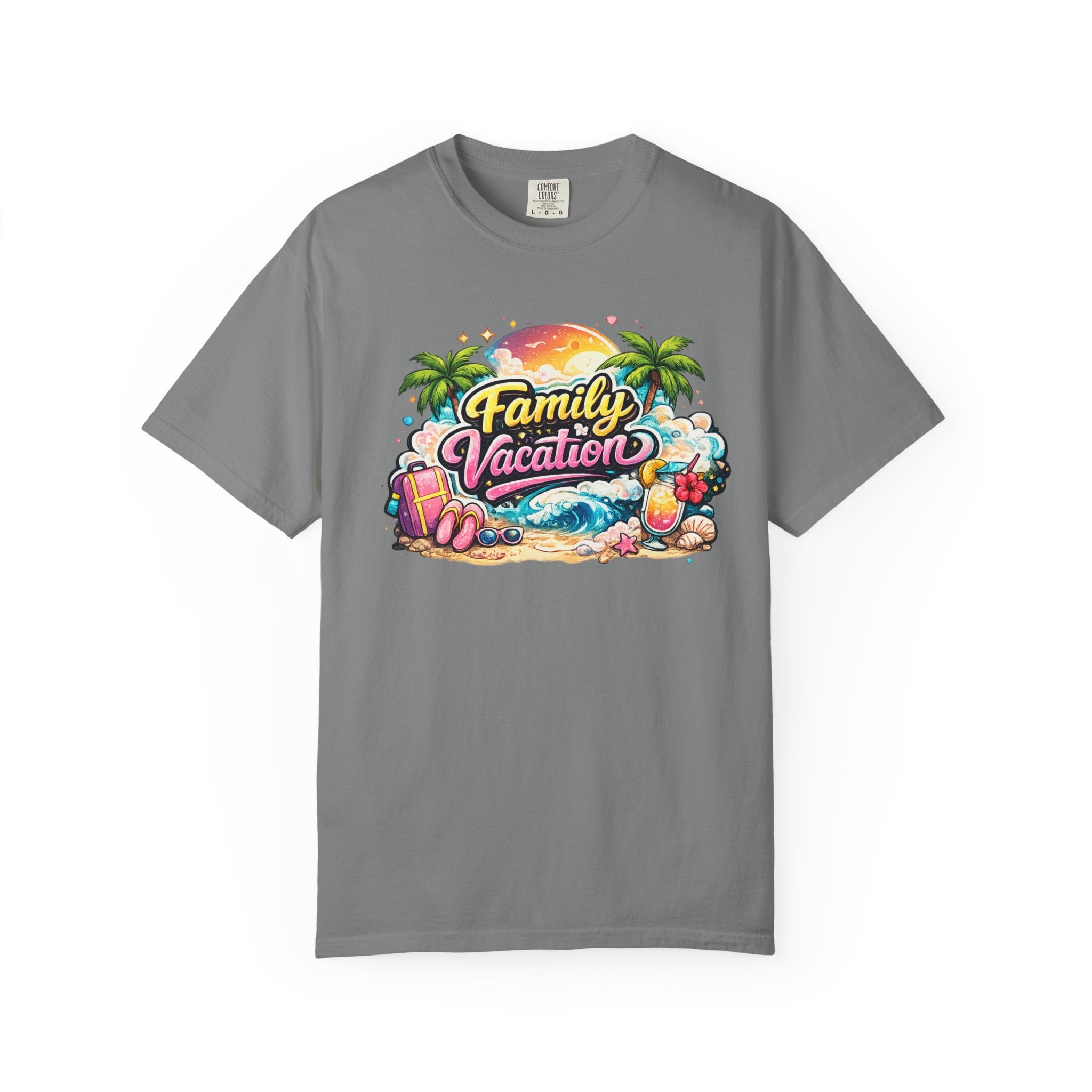 Family Vacation T-Shirt — Tropical Beach Graphic Tee
