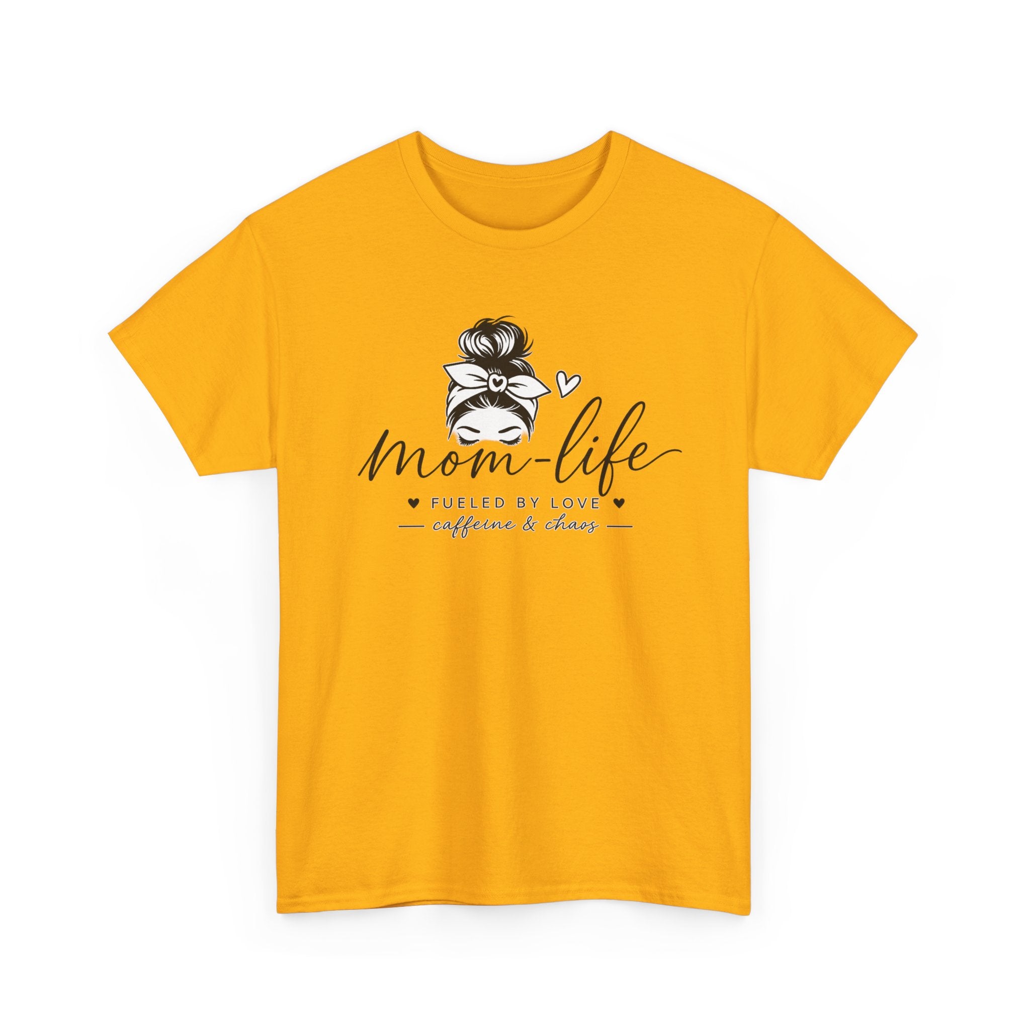 Mom Life T-Shirt — “Mom Life: Fueled by Love, Caffeine & Chaos” Graphic Tee