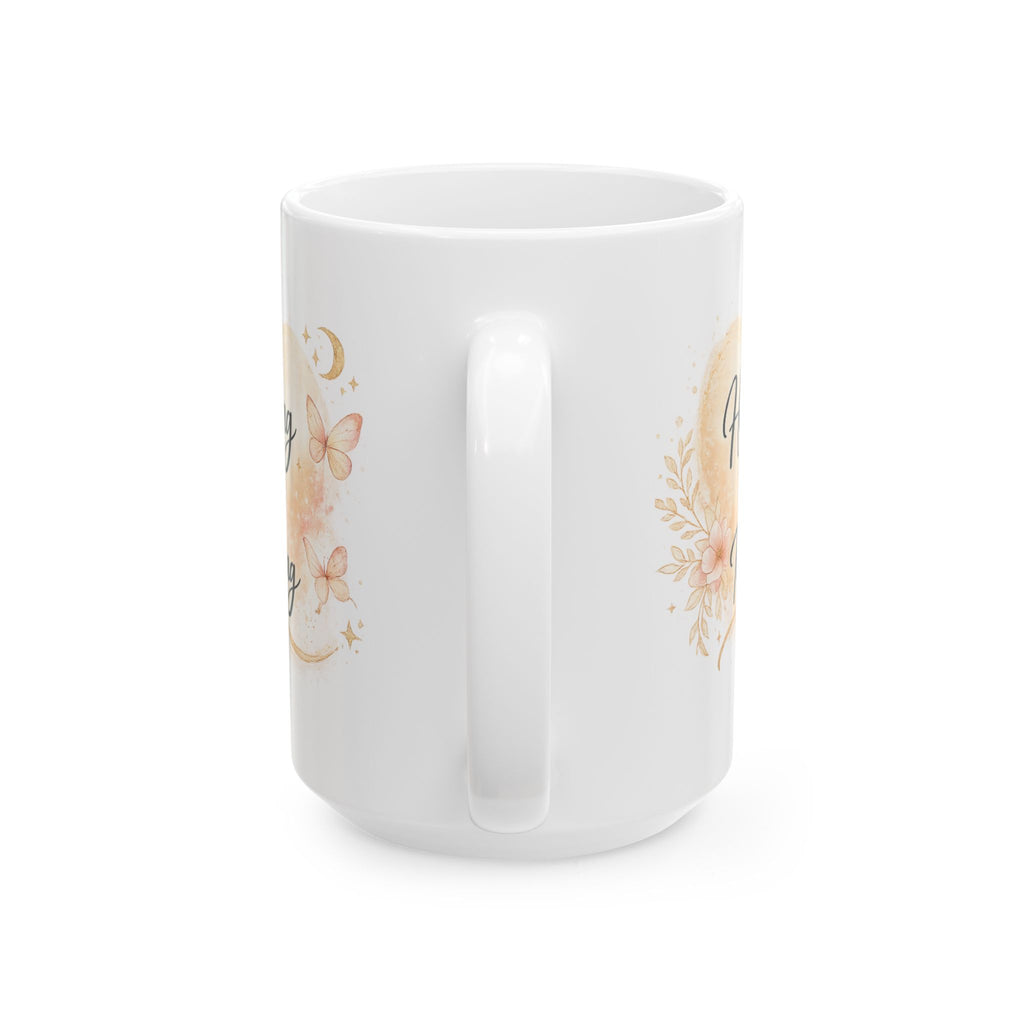 Healing Mama Ceramic Mug — Floral Butterfly 'Healing is a Process' Coffee Cup (11oz, 15oz)