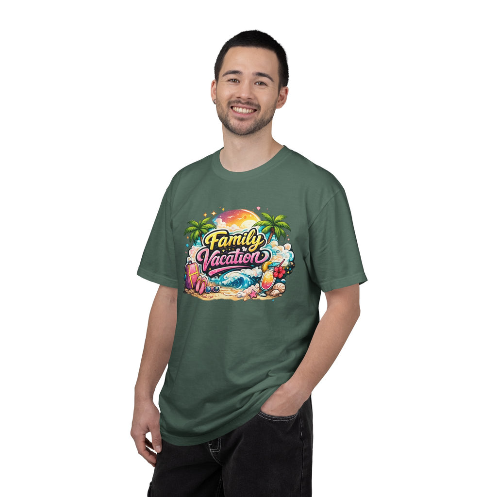 Family Vacation T-Shirt — Tropical Beach Graphic Tee
