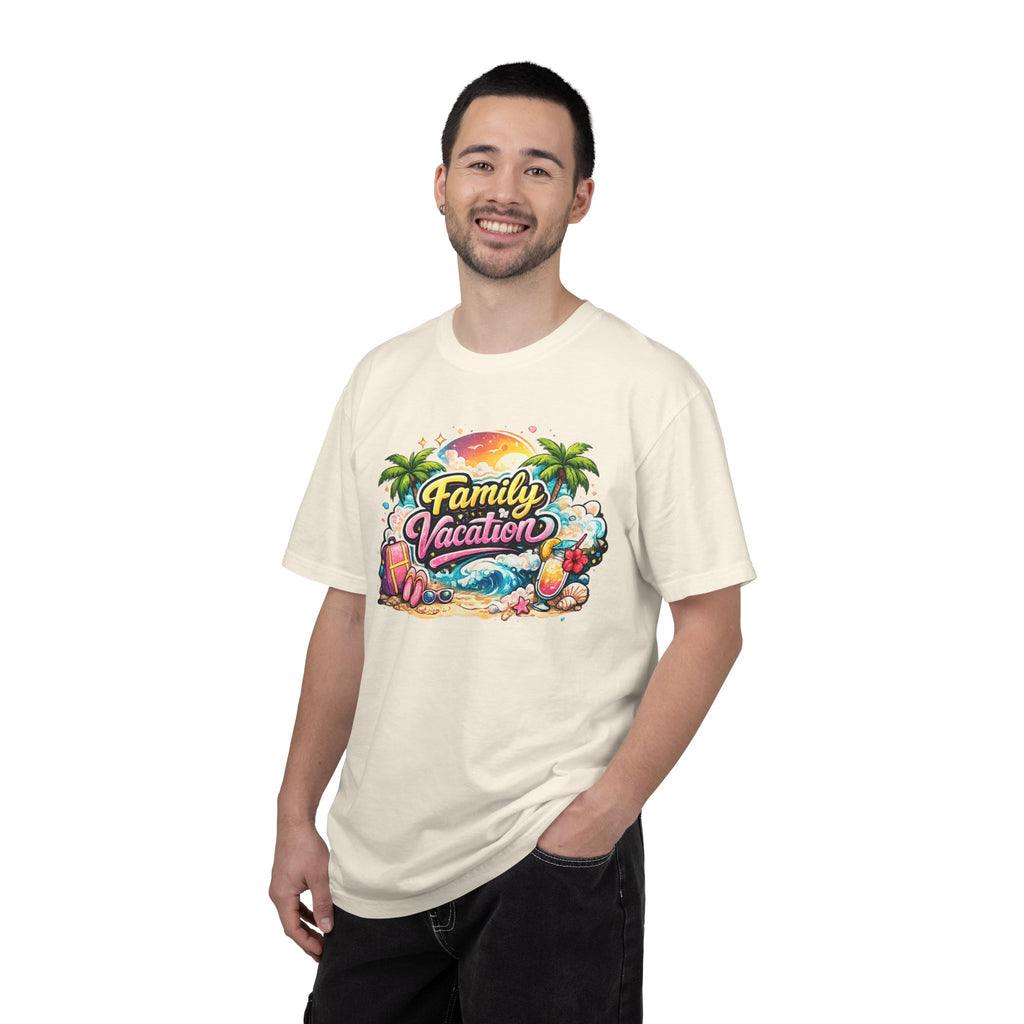Family Vacation T-Shirt — Tropical Beach Graphic Tee