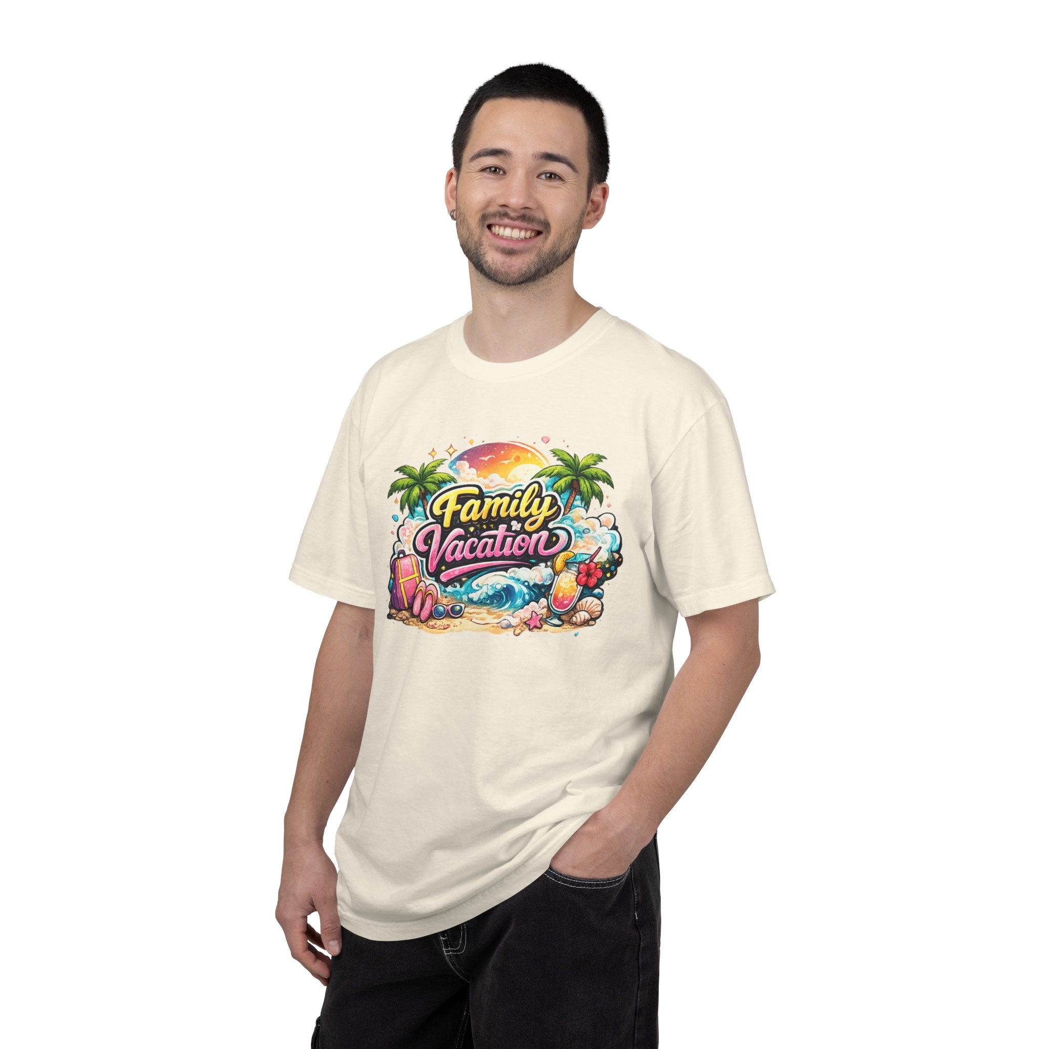 Family Vacation T-Shirt — Tropical Beach Graphic Tee