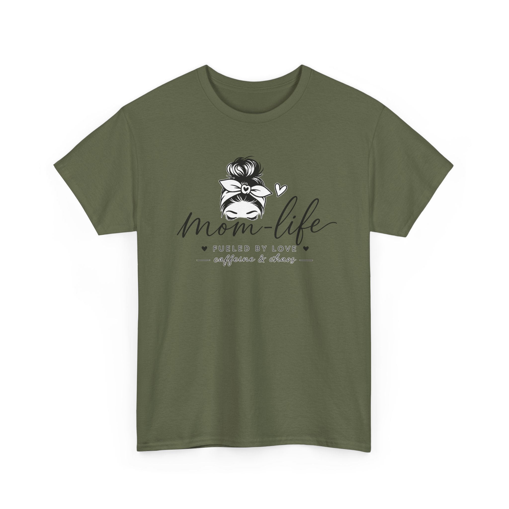 Mom Life T-Shirt — “Mom Life: Fueled by Love, Caffeine & Chaos” Graphic Tee