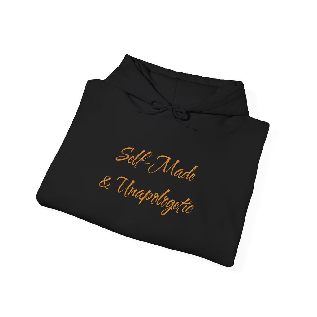"Self-Made & Unapologetic" Hoodie — Empowerment Graphic Pullover