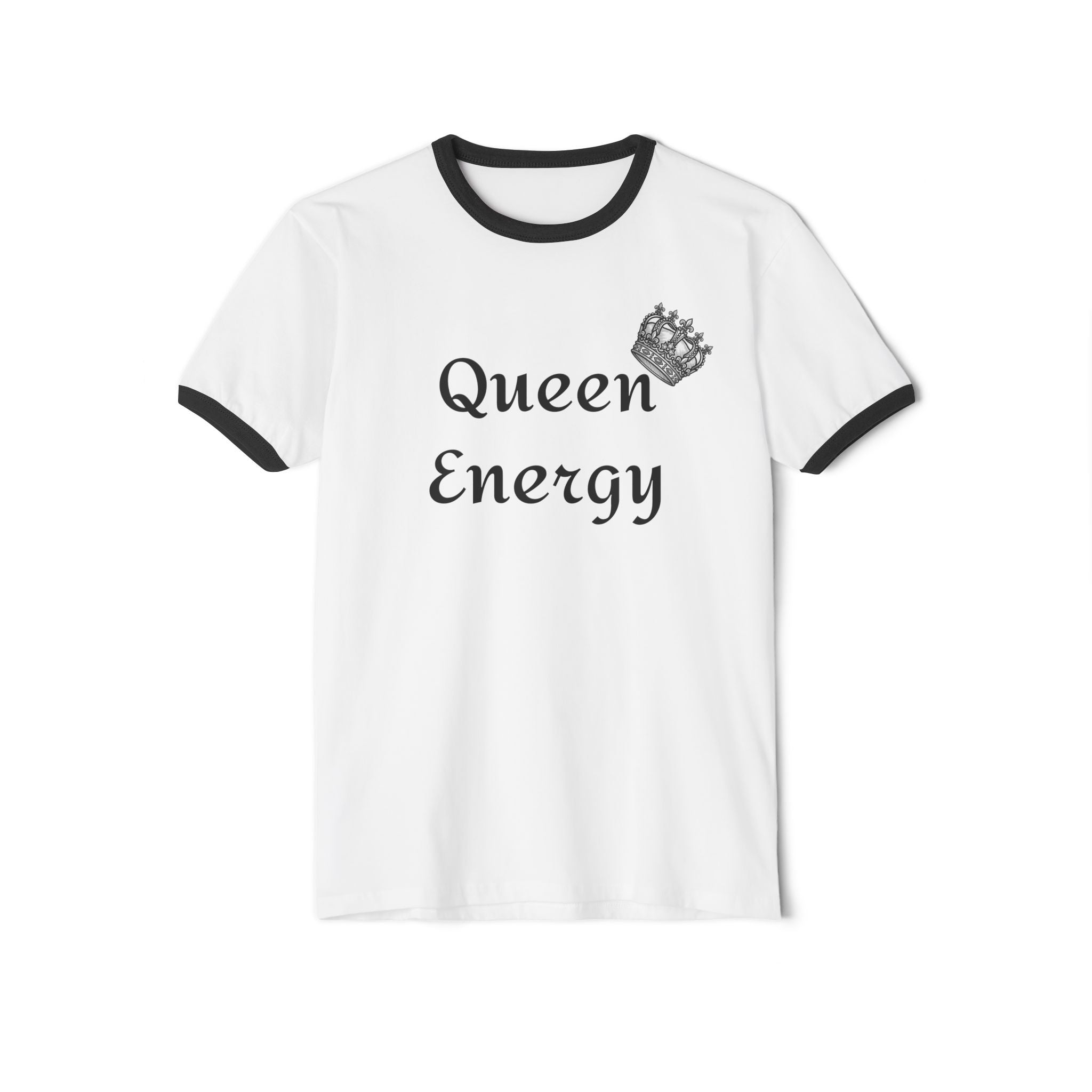 Queen Energy Ringer T-Shirt – Feminine Crown Graphic Tee