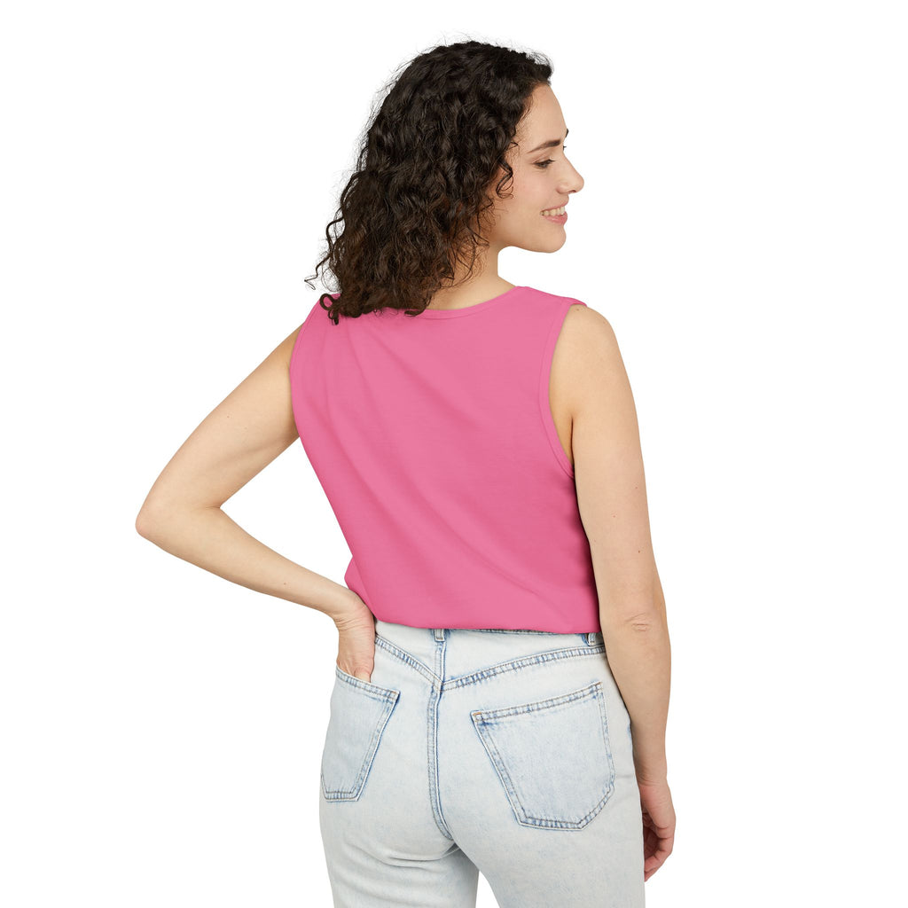Pink Satin Bow Tank Top — Cute Giftable Ribbon Graphic Tank