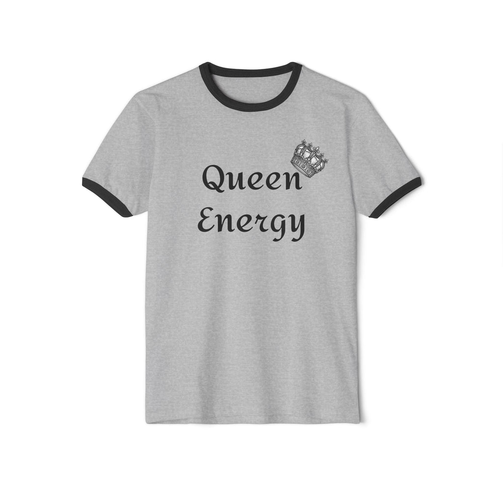 Queen Energy Ringer T-Shirt – Feminine Crown Graphic Tee