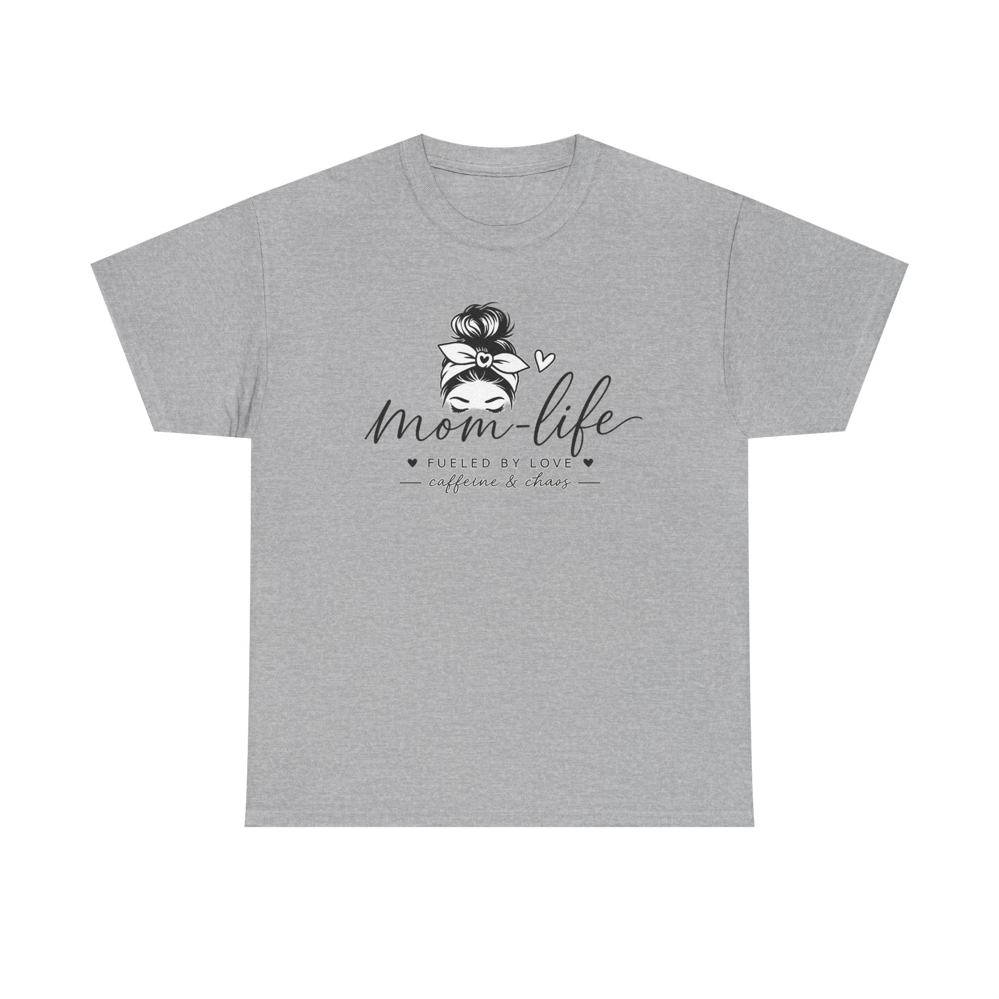Mom Life T-Shirt — “Mom Life: Fueled by Love, Caffeine & Chaos” Graphic Tee