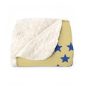 Patriotic Abstract Sherpa Fleece Blanket — Modern America Design