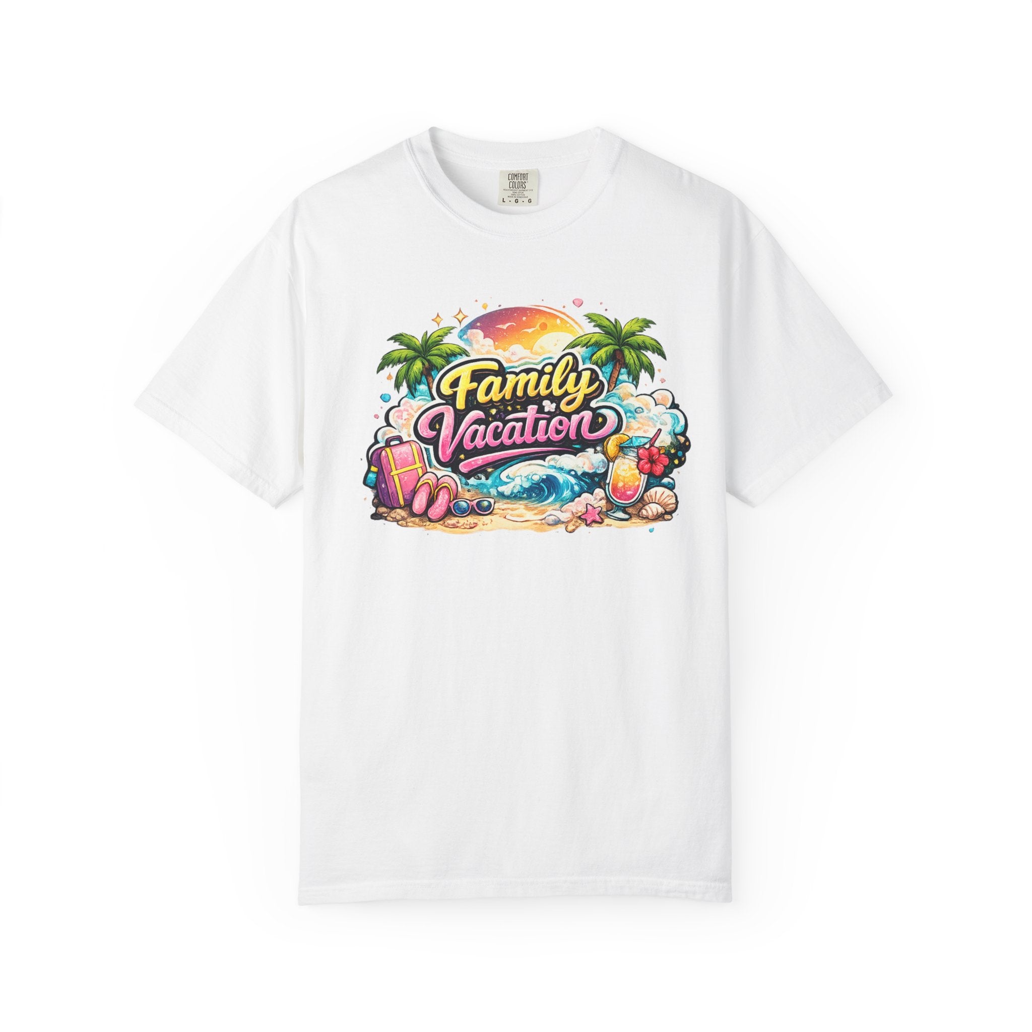 Family Vacation T-Shirt — Tropical Beach Graphic Tee