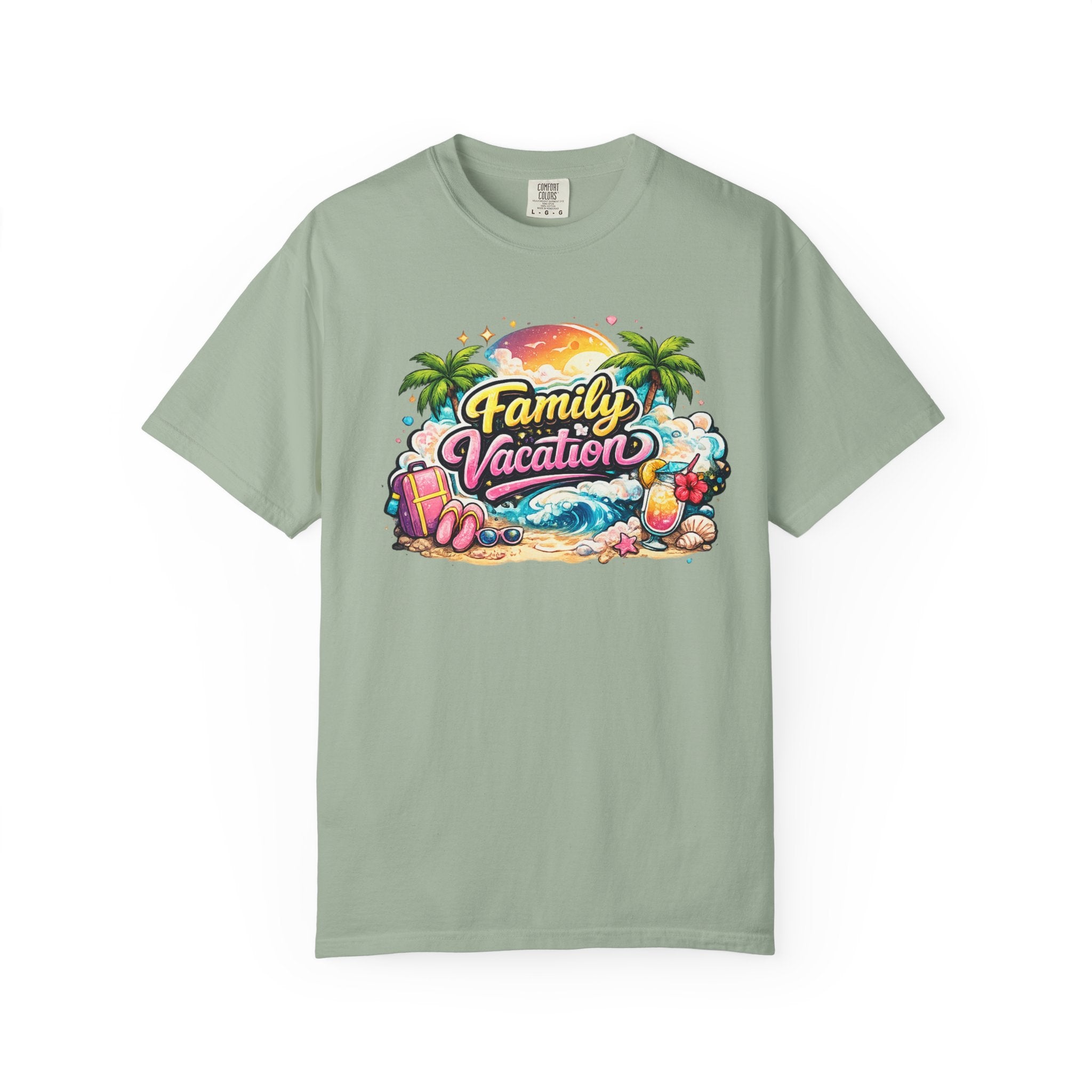 Family Vacation T-Shirt — Tropical Beach Graphic Tee
