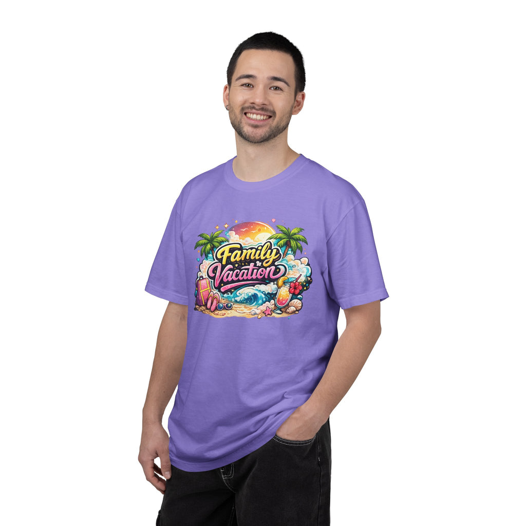 Family Vacation T-Shirt — Tropical Beach Graphic Tee