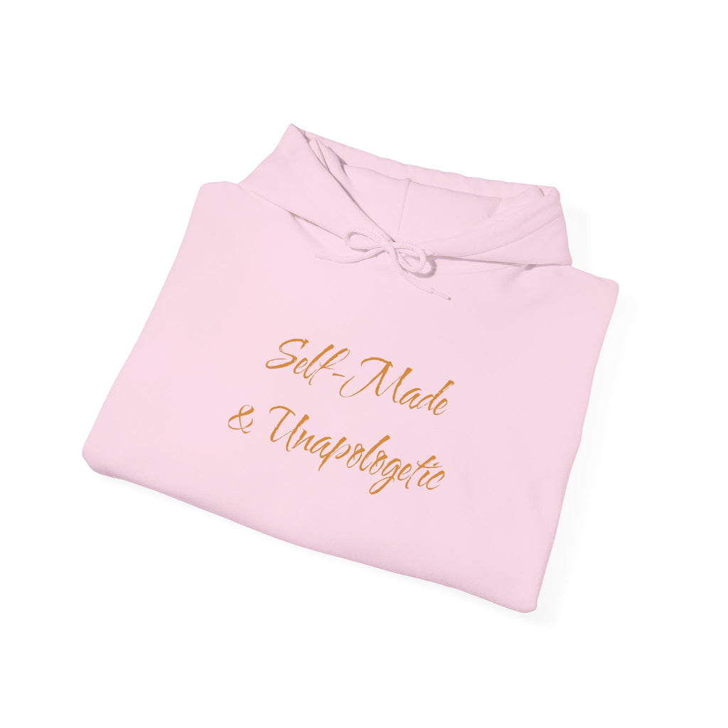 "Self-Made & Unapologetic" Hoodie — Empowerment Graphic Pullover