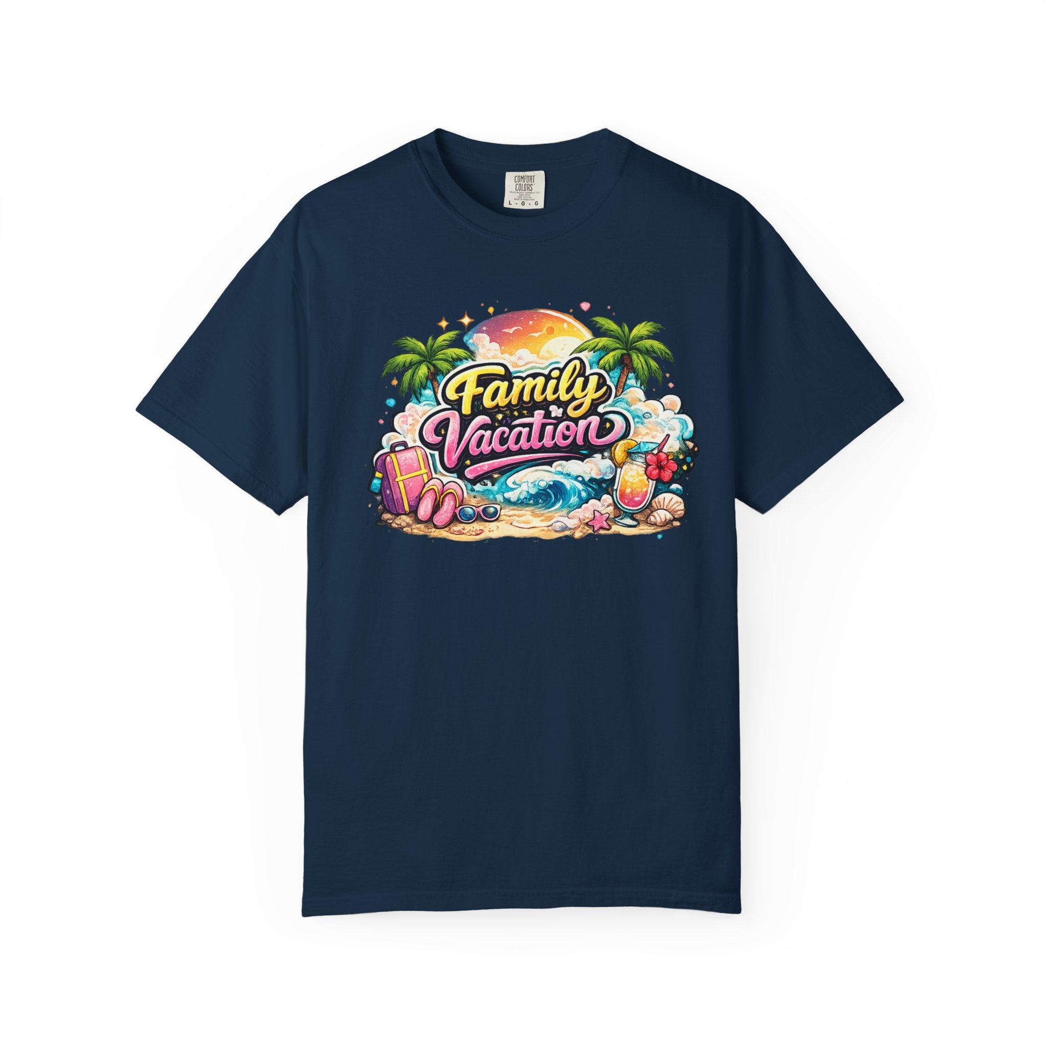 Family Vacation T-Shirt — Tropical Beach Graphic Tee